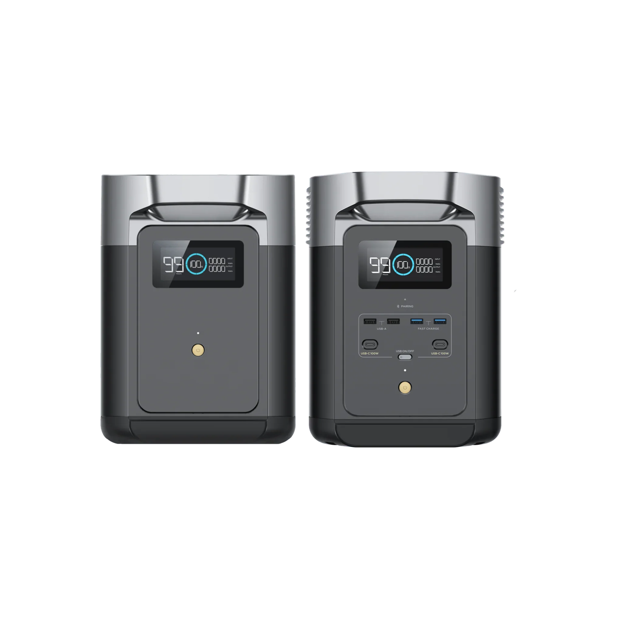 Green Vista Living EcoFlow DELTA 2 portable power station with smart extra battery, 2048Wh expandable backup power source.