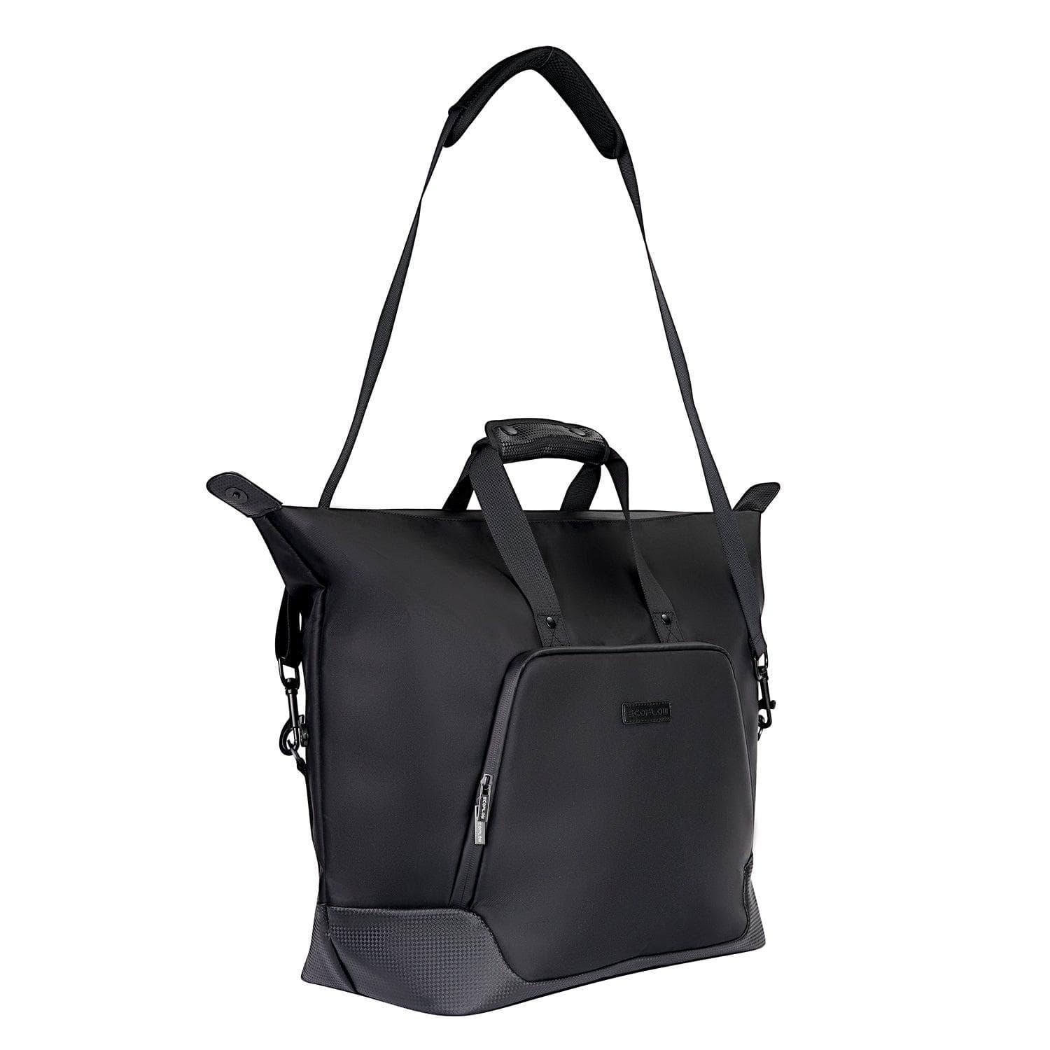 Green Vista Living EcoFlow DELTA 2 handbag waterproof durable stylish carry case for portable power station, shown in black