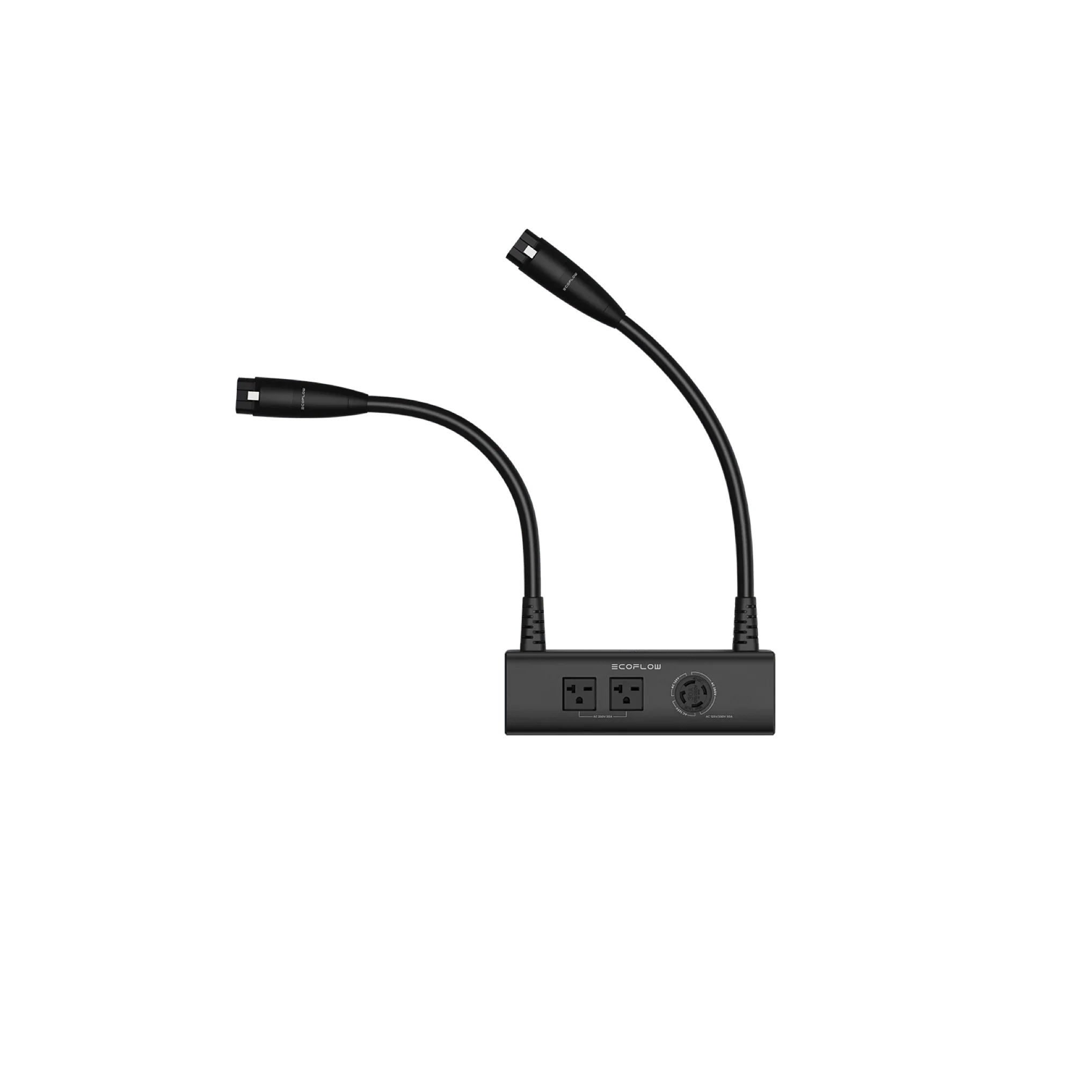 Green Vista Living EcoFlow Double Voltage Hub accessory showing compact, lightweight design with 7200W, 240V compatibility for DELTA Pro.