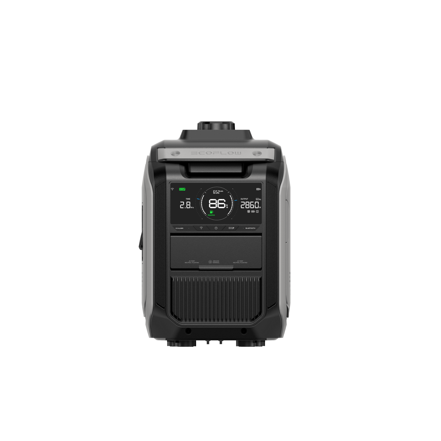 Green Vista Living EcoFlow Smart Generator 3000 dual fuel generator with accessories, compact and portable for reliable power.