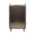 Edgestar 24-Inch outdoor kegerator conversion refrigerator with forced air refrigeration, front view showcasing sleek design.