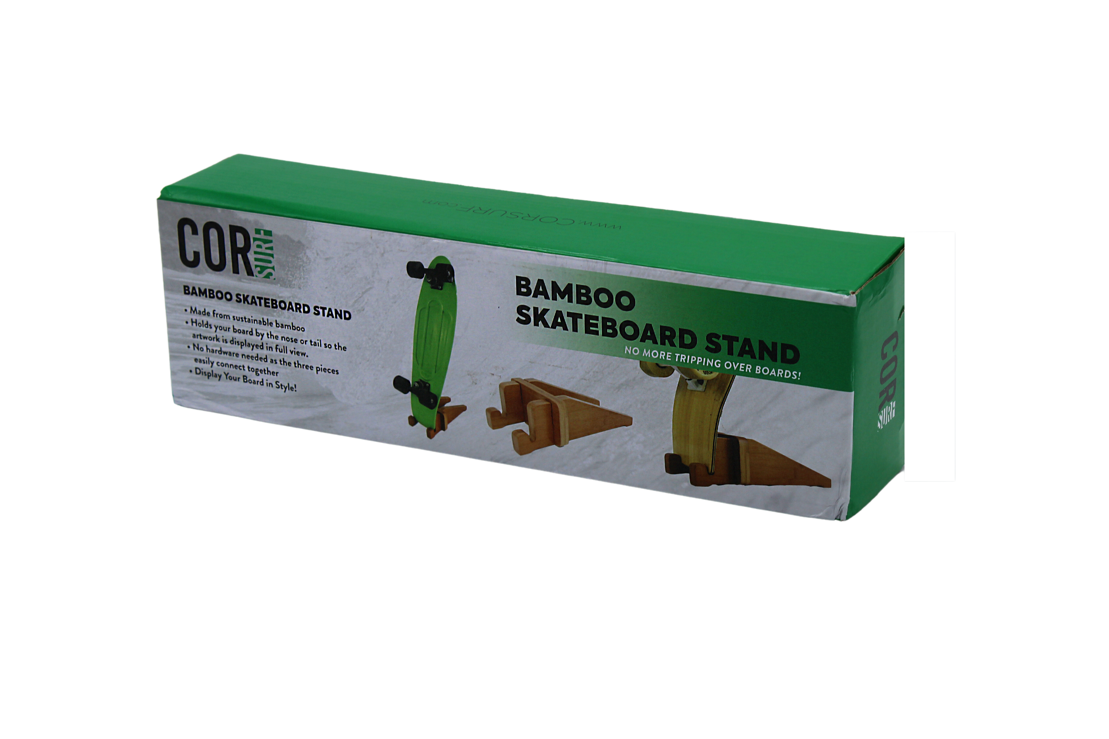 Bamboo Skateboard Floor Stand - OVERLANDERS Outfitter