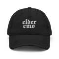 Elder Emo Distressed Dad Cap