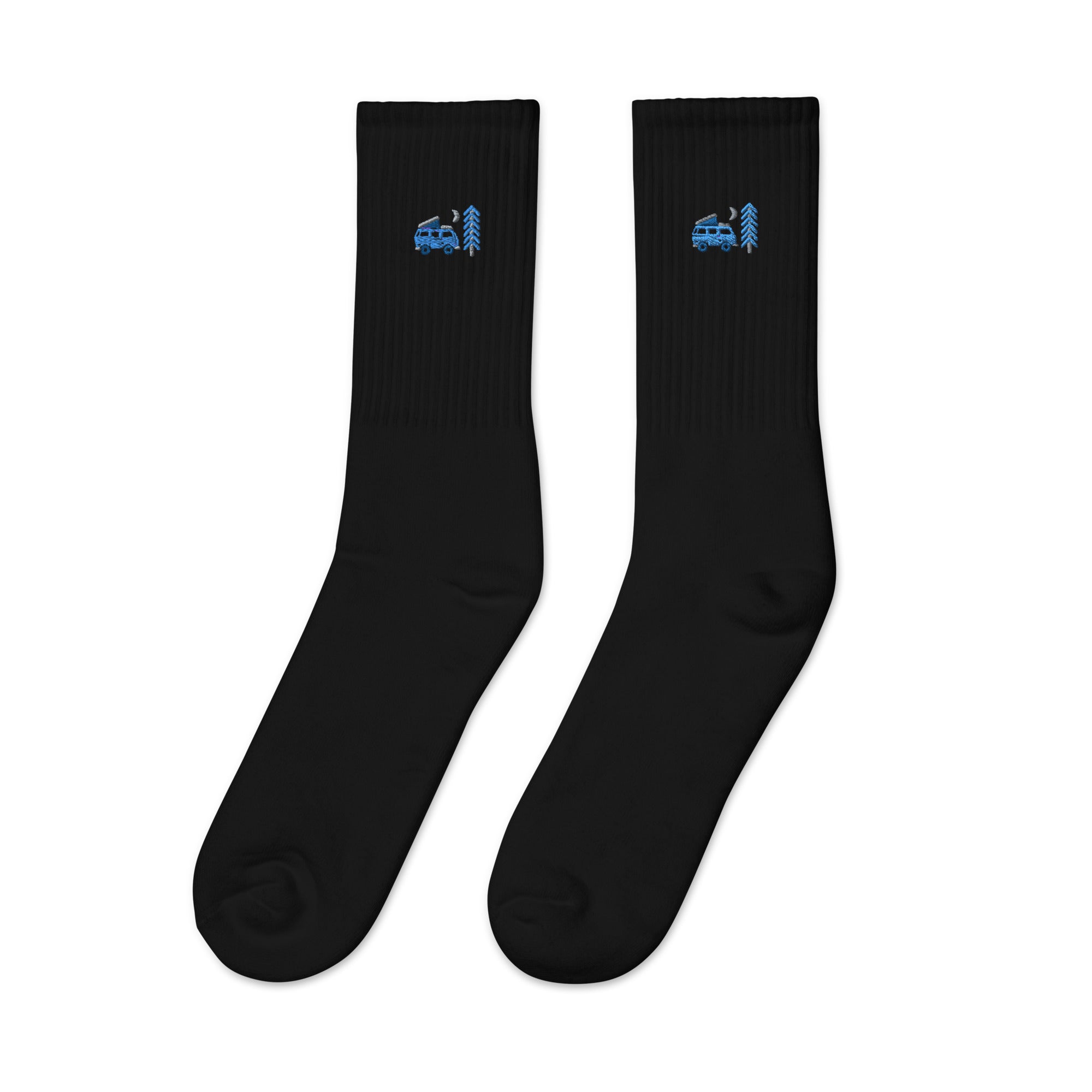 Go Outside Van & Moon Embroidered Socks - OVERLANDERS Outfitter