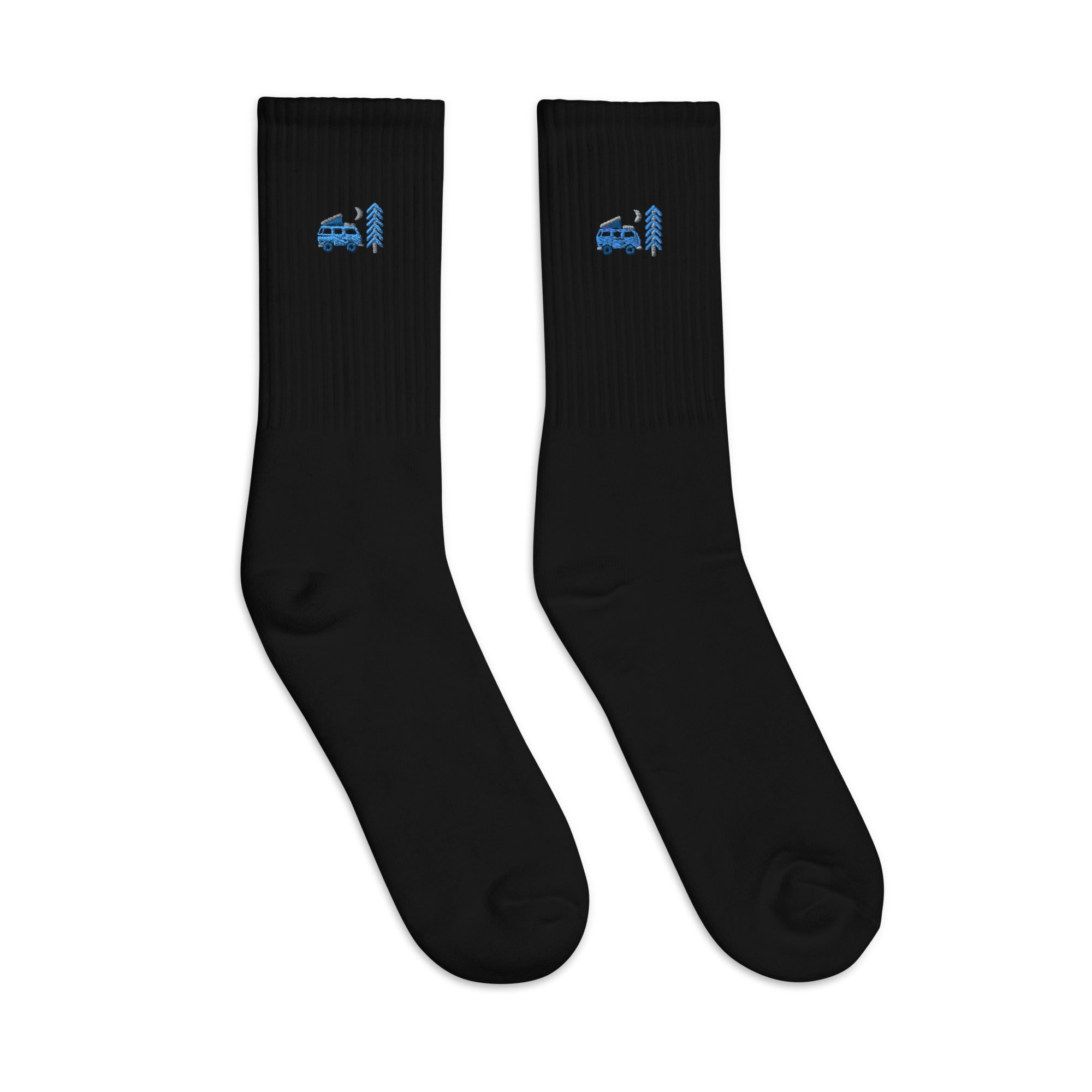 Go Outside Van & Moon Embroidered Socks - OVERLANDERS Outfitter