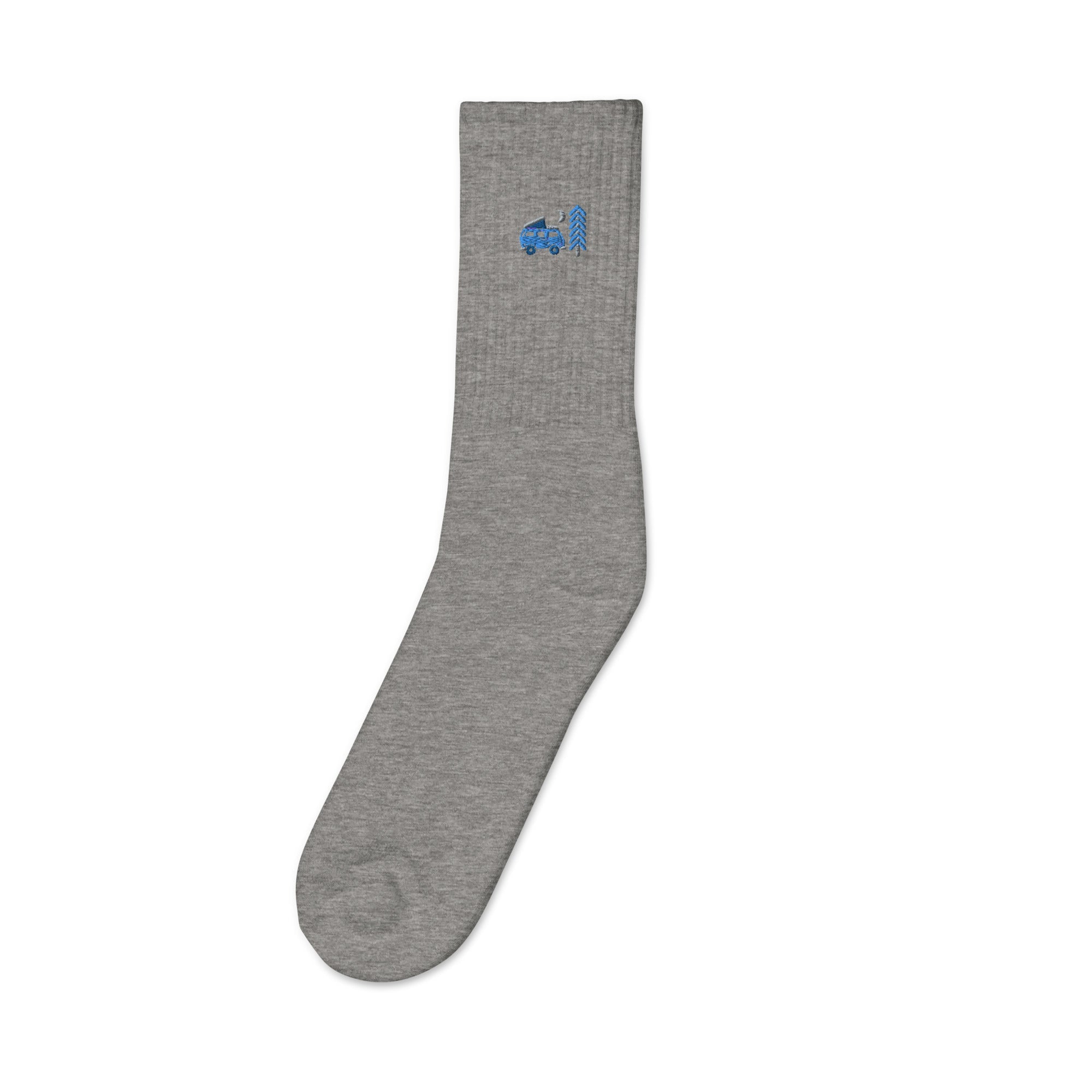 Go Outside Van & Moon Embroidered Socks - OVERLANDERS Outfitter