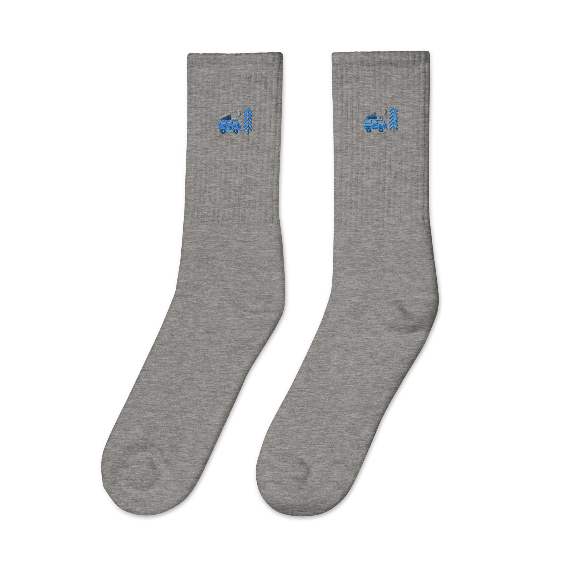 Go Outside Van & Moon Embroidered Socks - OVERLANDERS Outfitter