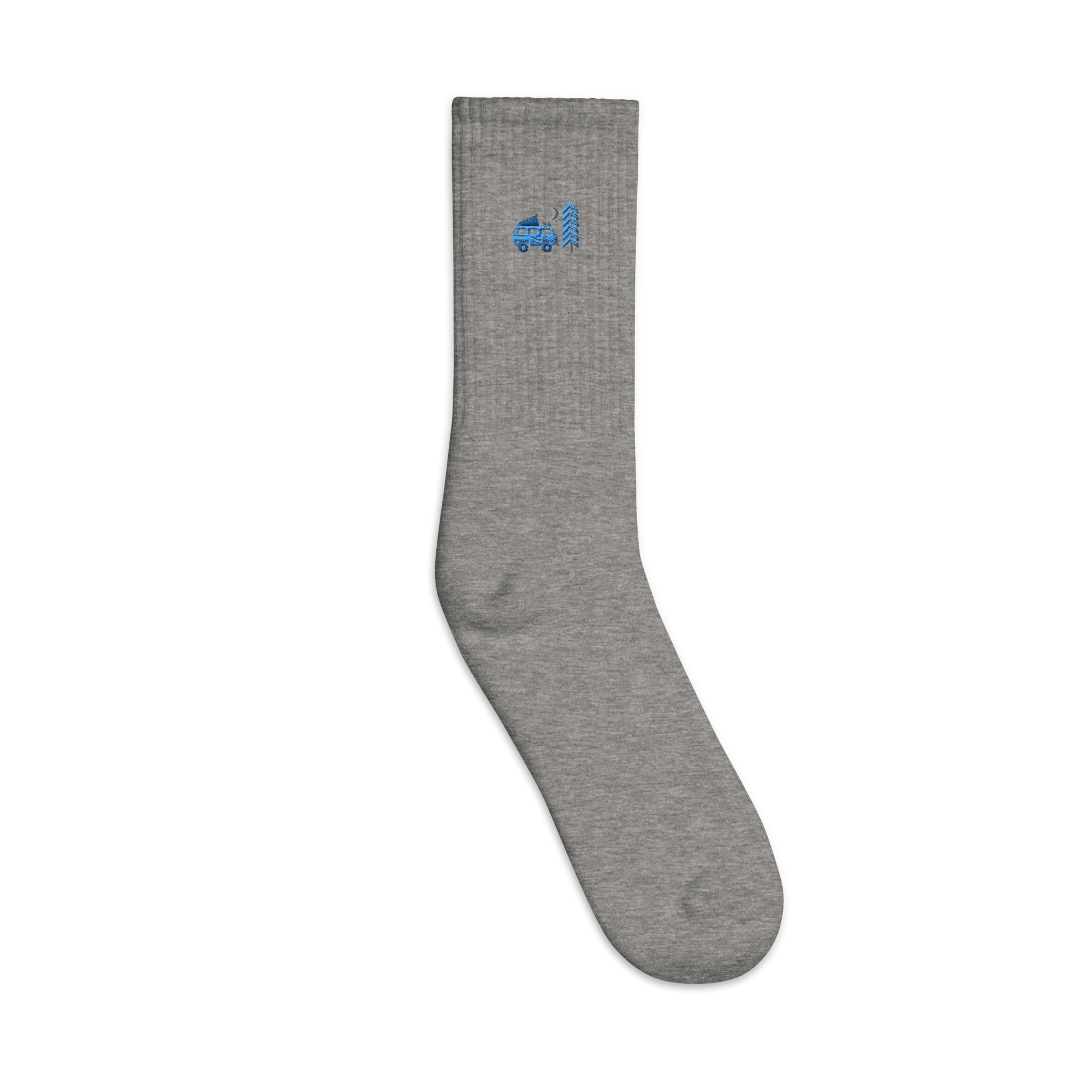Go Outside Van & Moon Embroidered Socks - OVERLANDERS Outfitter