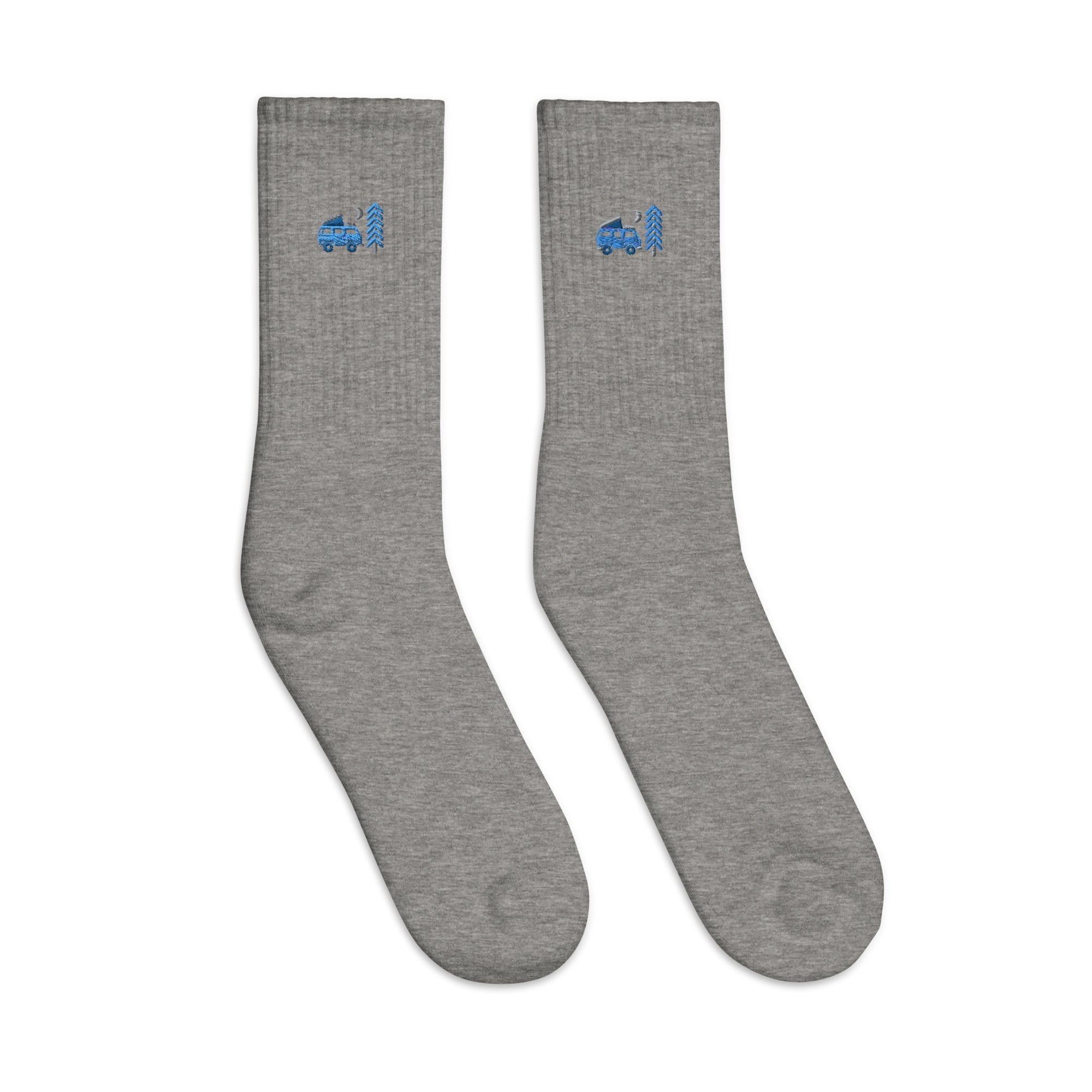 Go Outside Van & Moon Embroidered Socks - OVERLANDERS Outfitter