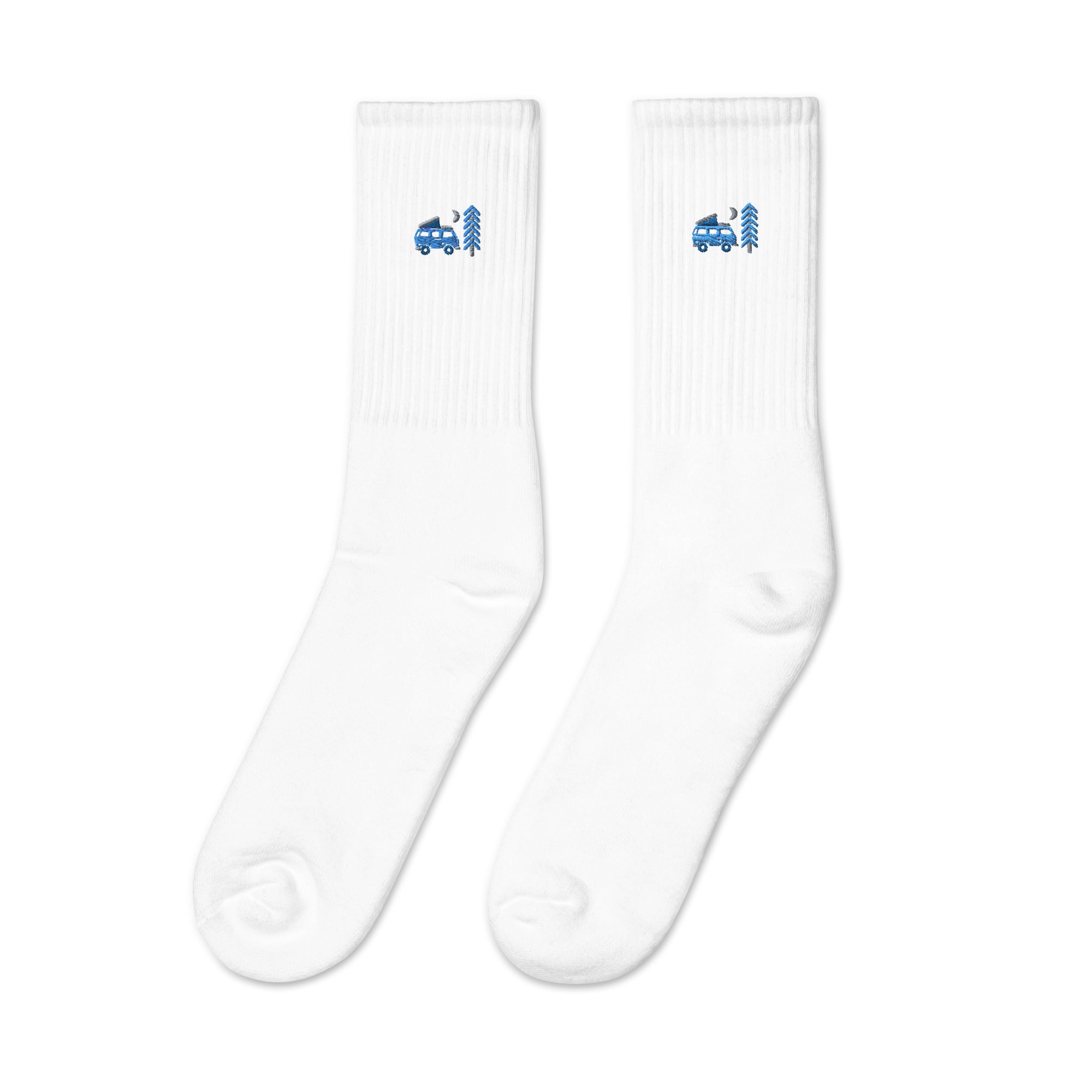 Go Outside Van & Moon Embroidered Socks - OVERLANDERS Outfitter