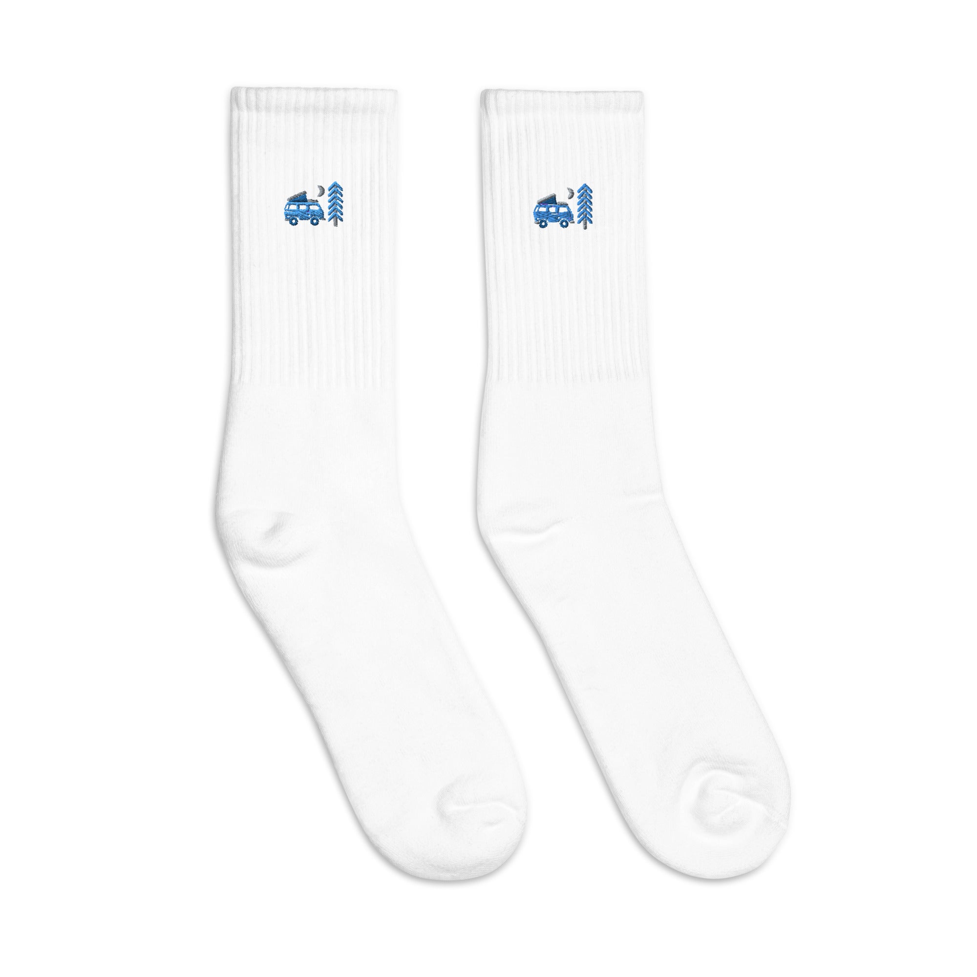 Go Outside Van & Moon Embroidered Socks - OVERLANDERS Outfitter