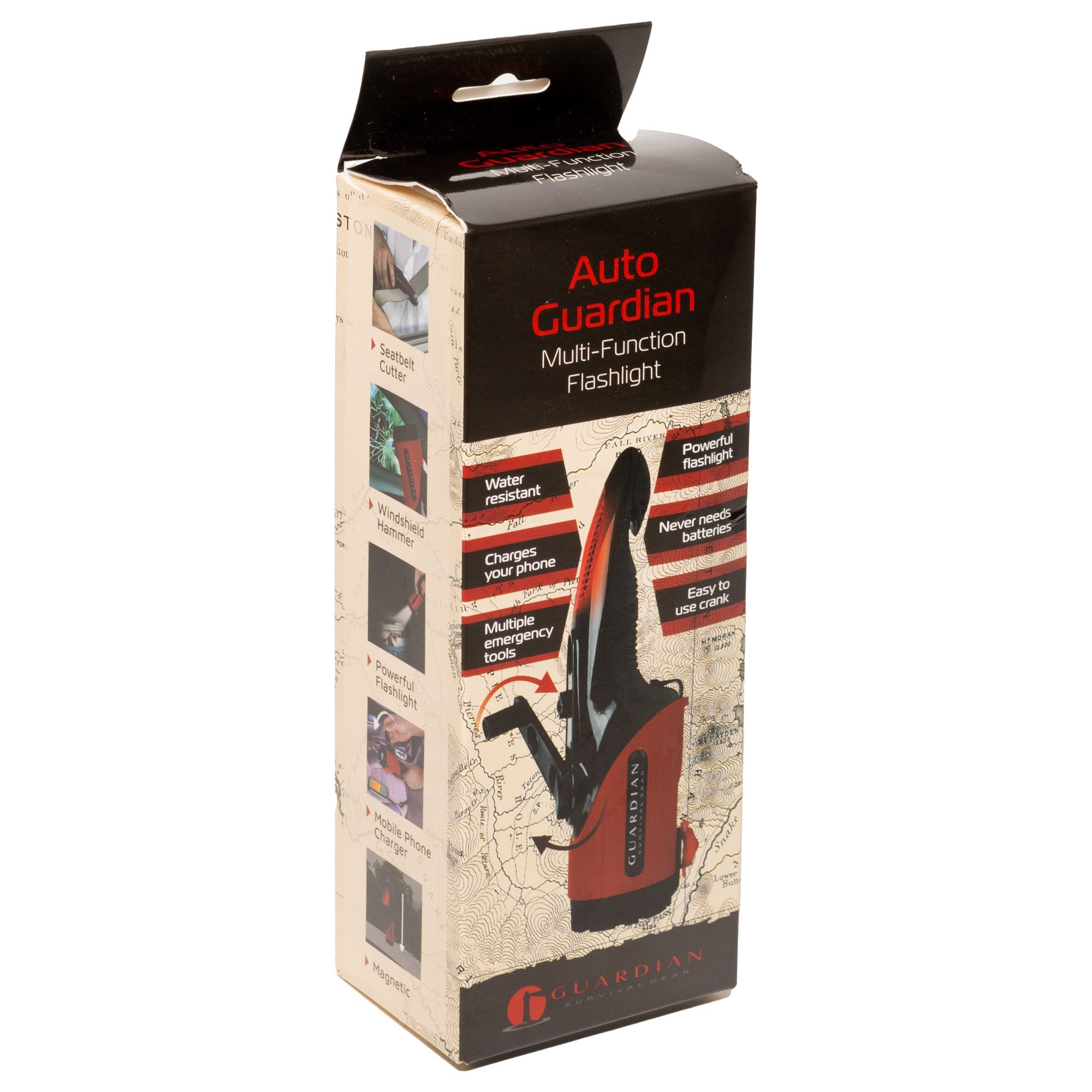 Auto Guardian | 7-in-1 Dynamo Emergency Flashlight & Vehicle Escape Tool - OVERLANDERS Outfitter