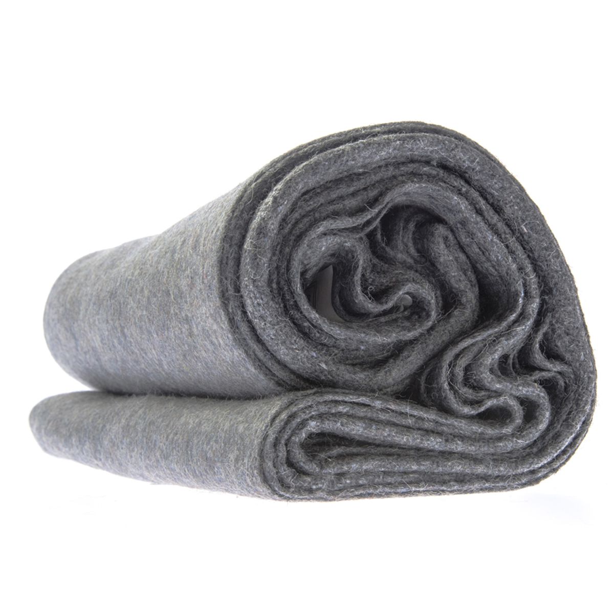 Grey Disaster Relief Wool Blanket 60” x 80” for shelter and warmth during emergencies.