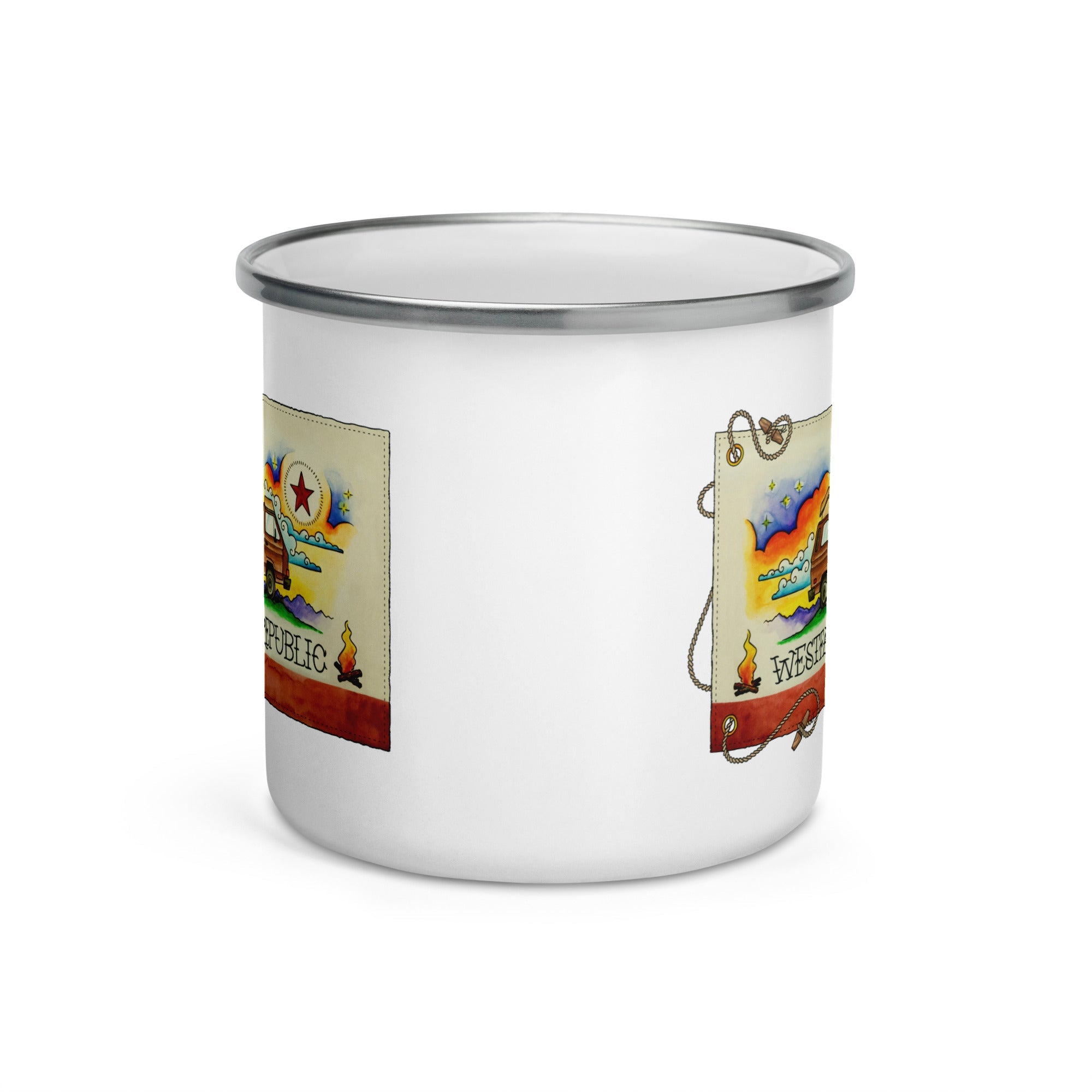 Westfalia Republic Enamel Mug - OVERLANDERS Outfitter