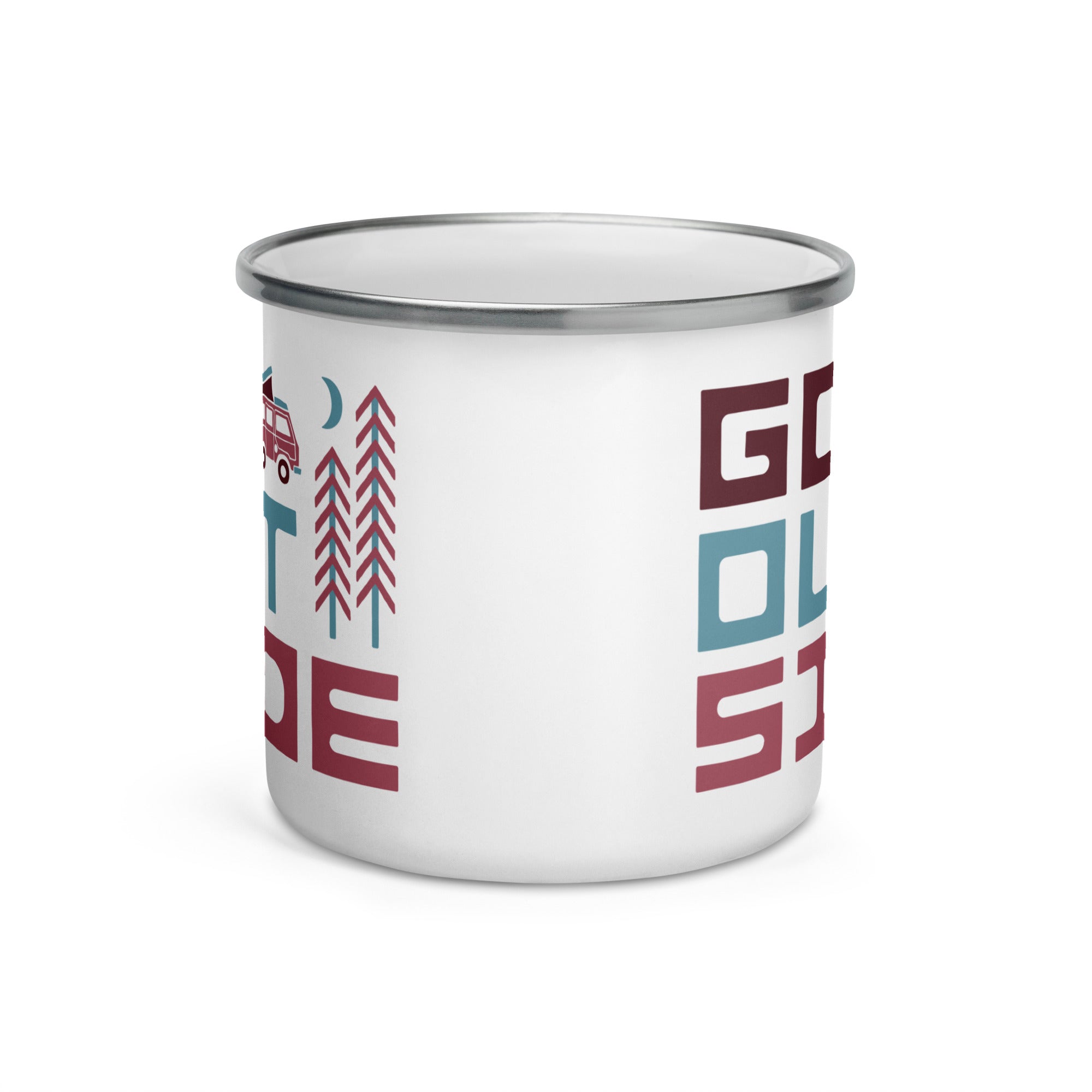 Go Outside Enamel Mug - OVERLANDERS Outfitter