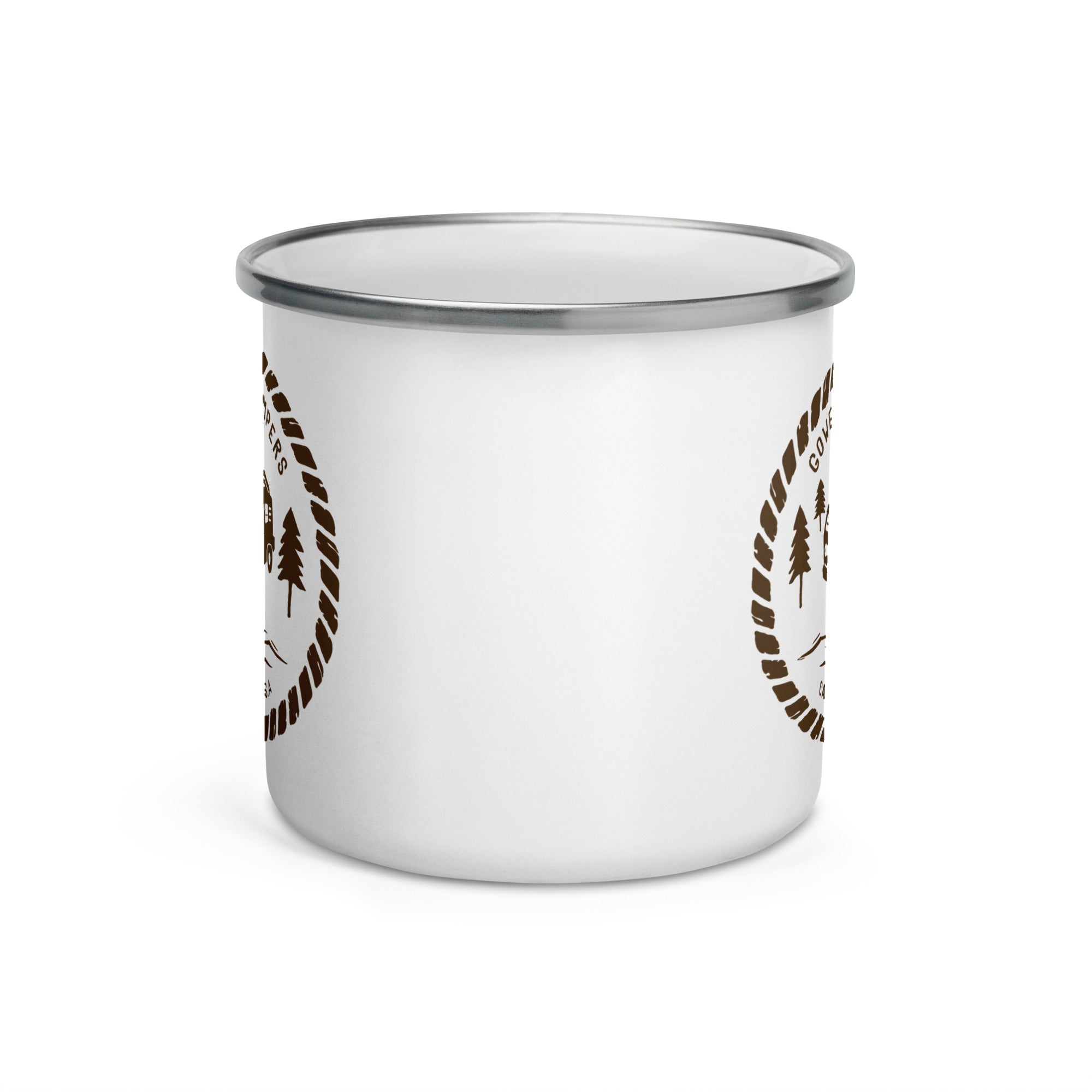Woodcut Westy Life Enamel Mug - OVERLANDERS Outfitter