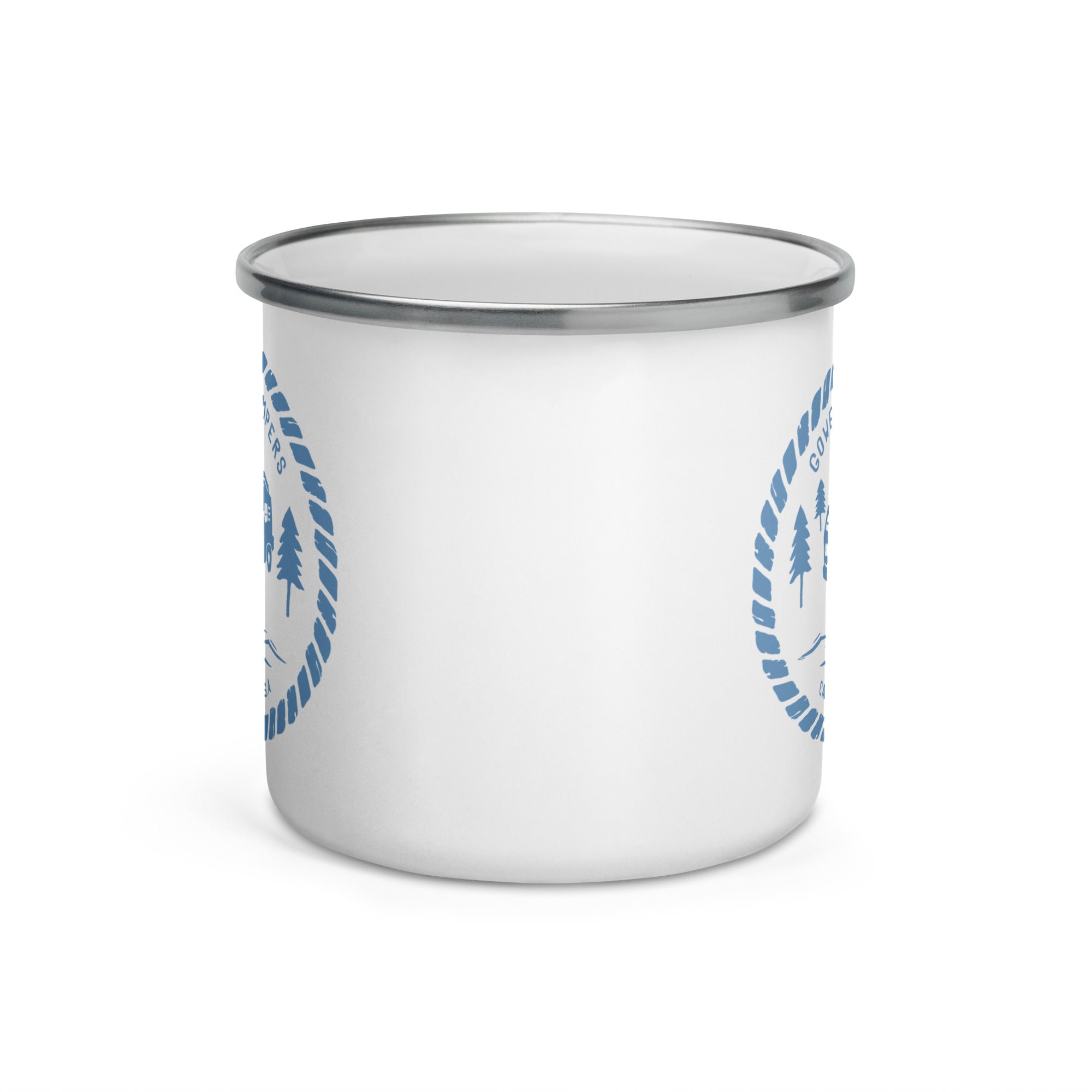 Woodcut Westy Life Enamel Mug - OVERLANDERS Outfitter