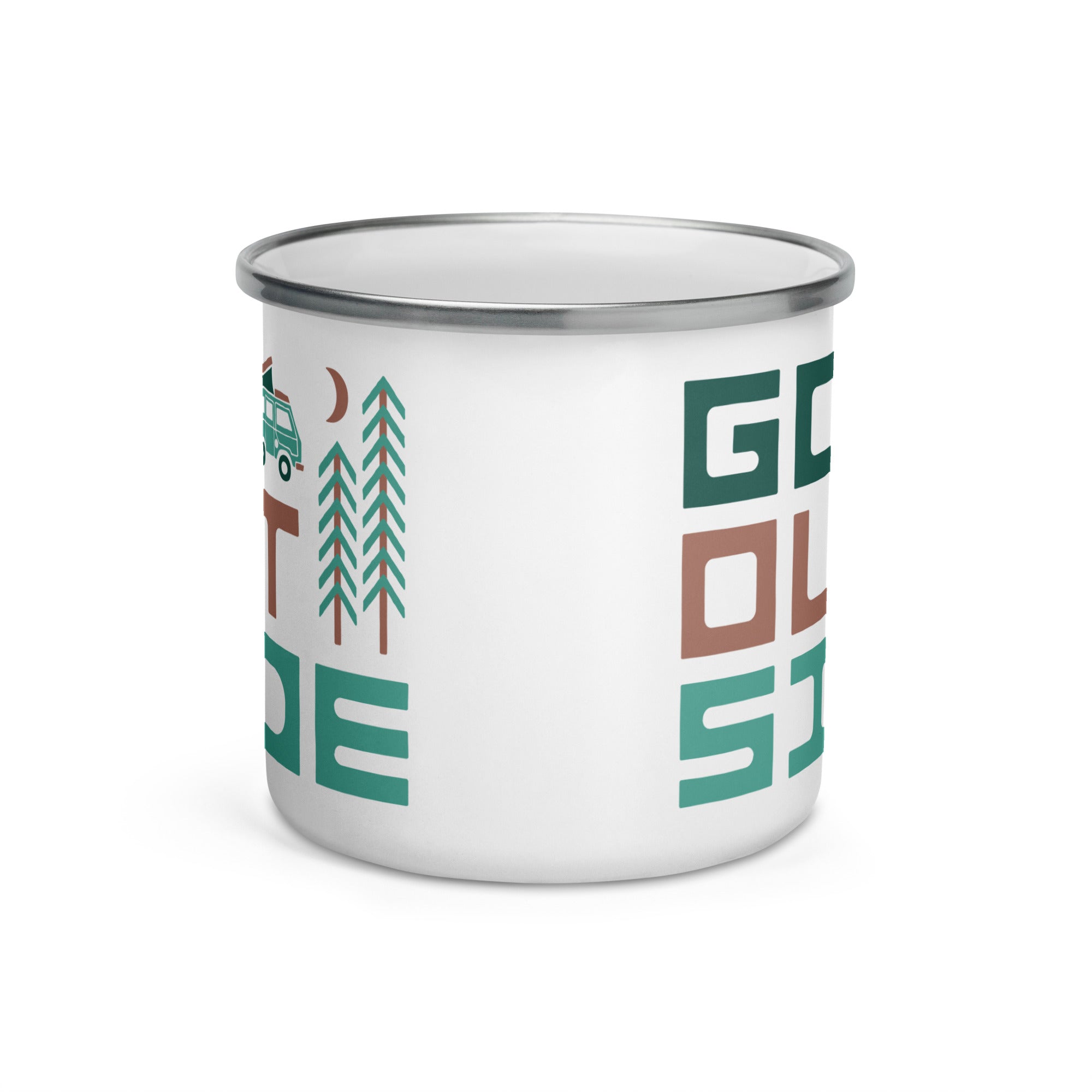 Go Outside Enamel Mug - OVERLANDERS Outfitter