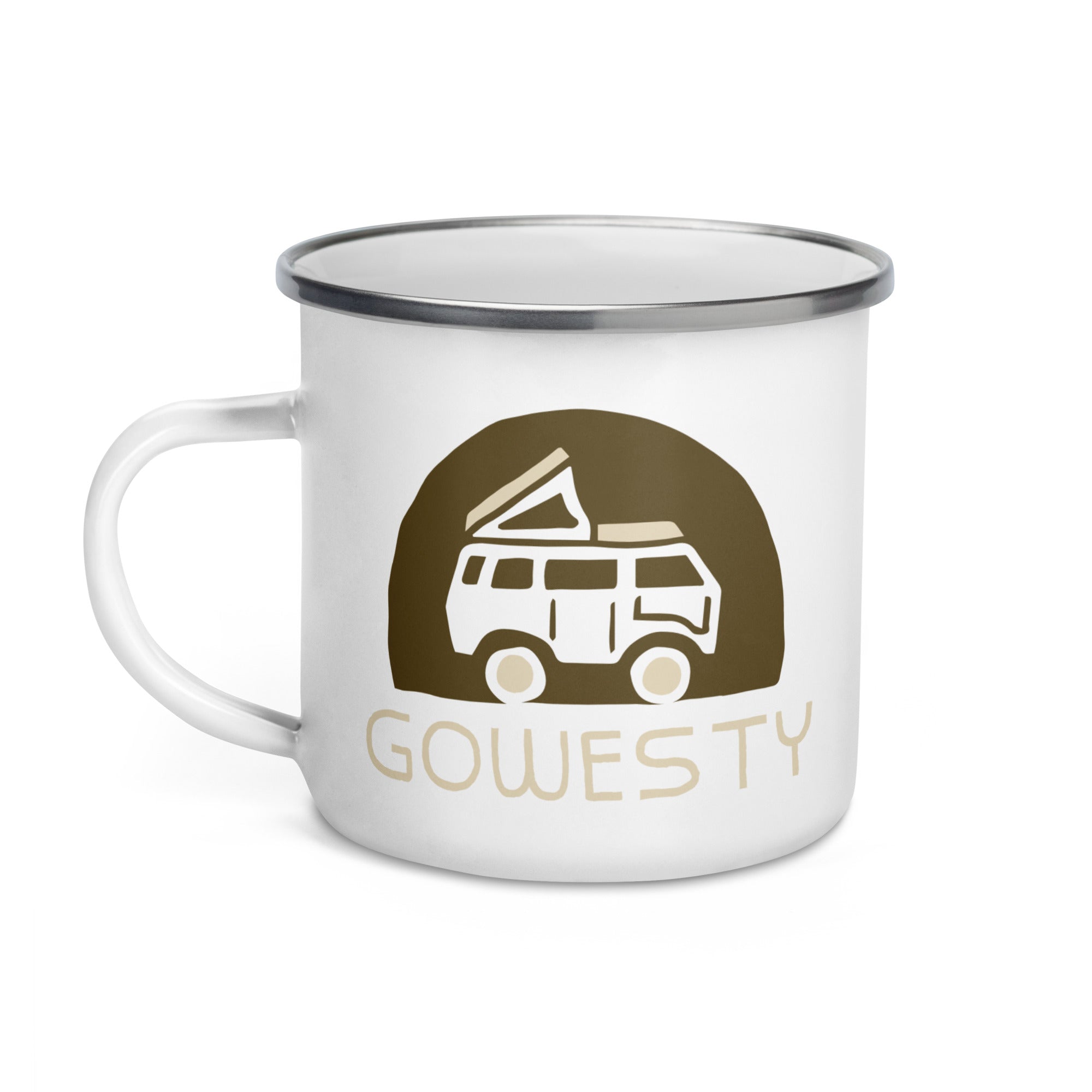 Rollyn GoWesty Logo Enamel Mug - OVERLANDERS Outfitter