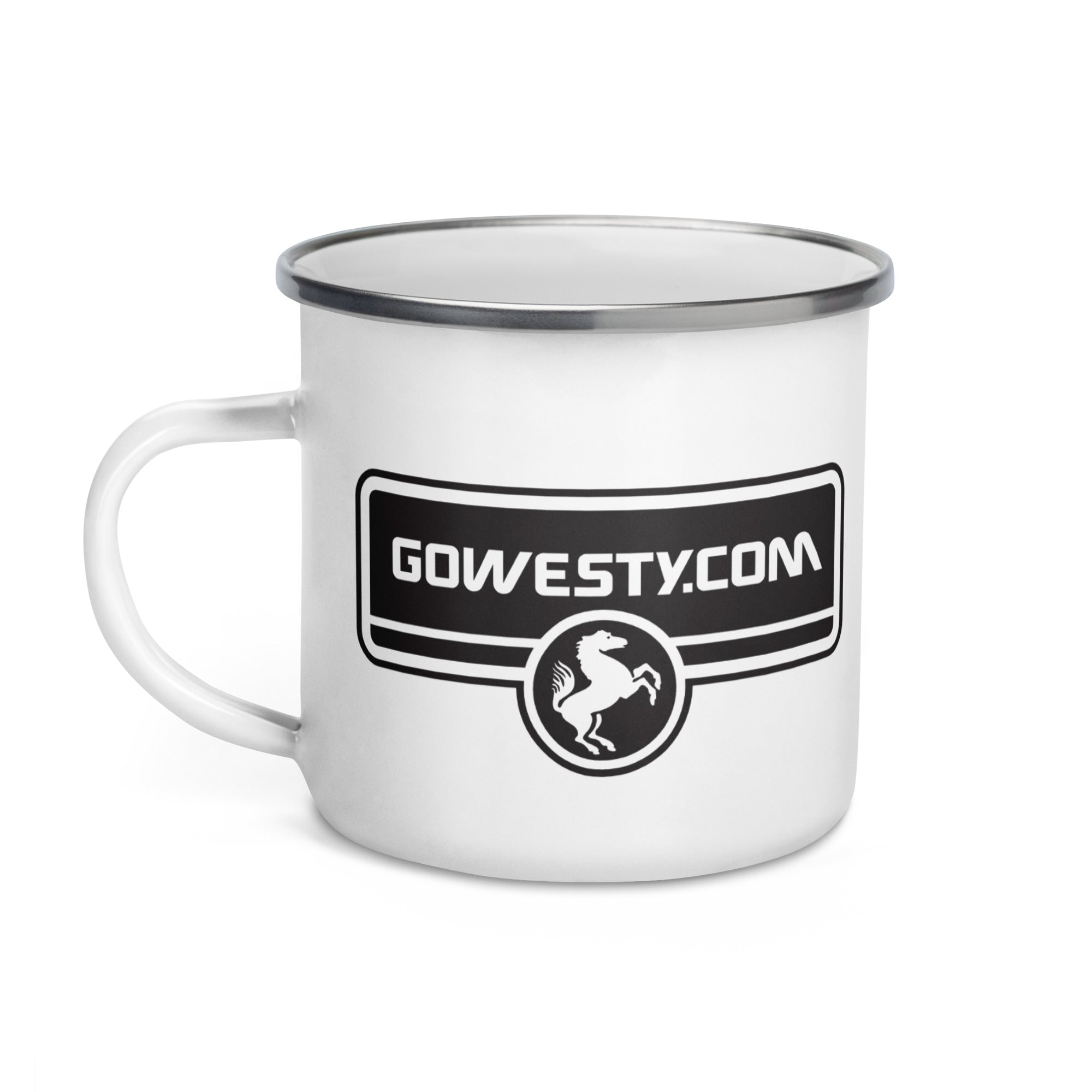 GoWesty Horse Logo Enamel Mug - OVERLANDERS Outfitter