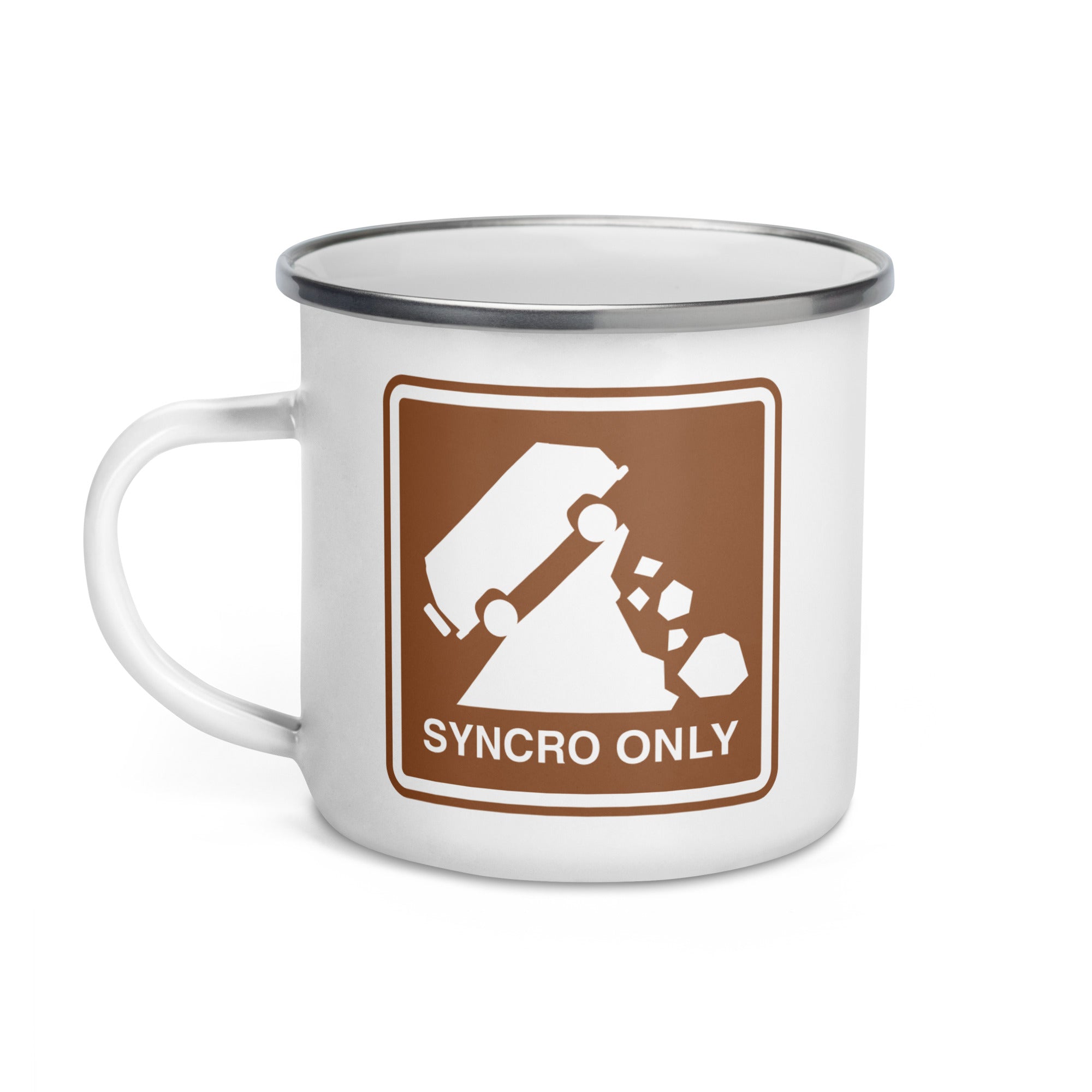 Syncro Only Enamel Mug - OVERLANDERS Outfitter