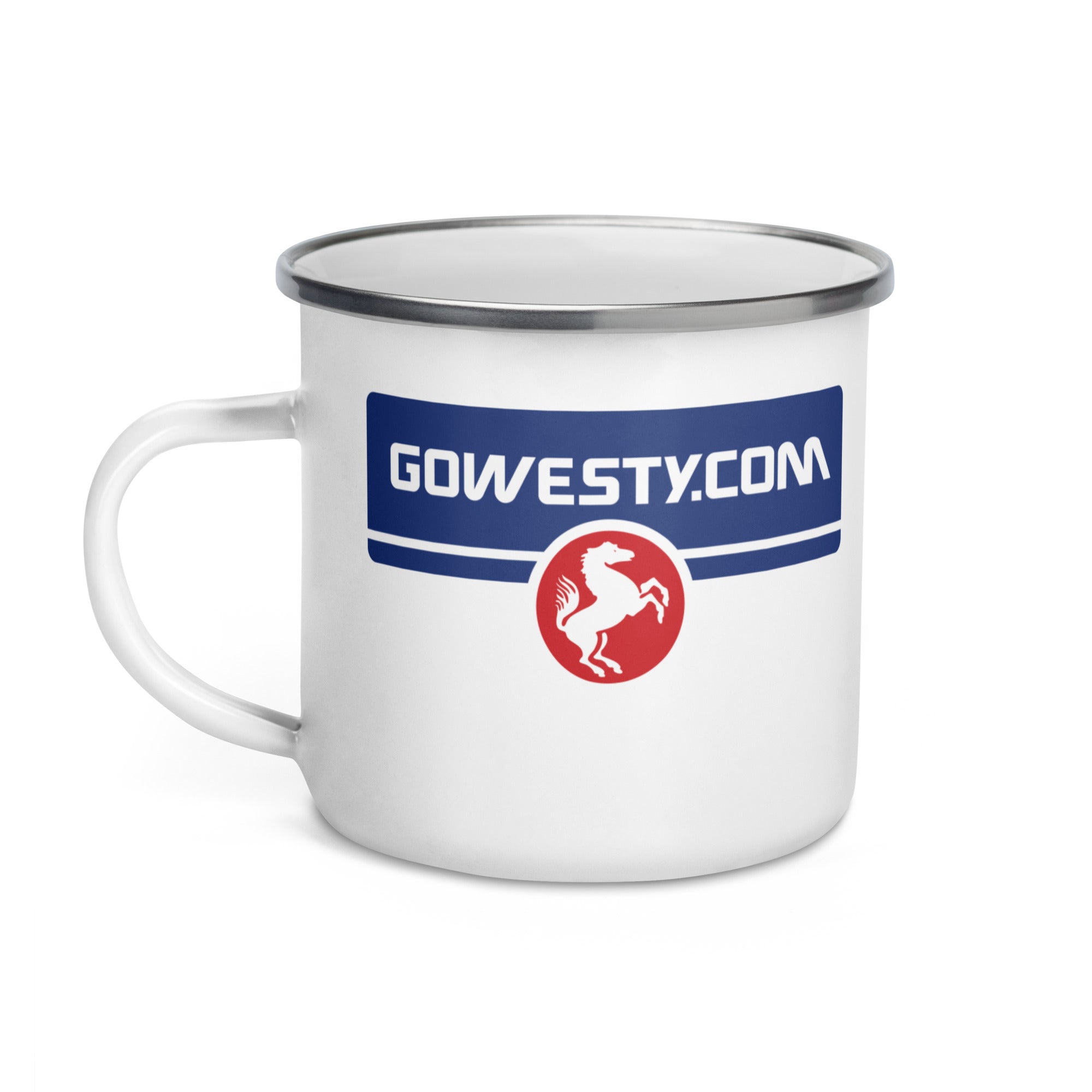 GoWesty Horse Logo Enamel Mug - OVERLANDERS Outfitter