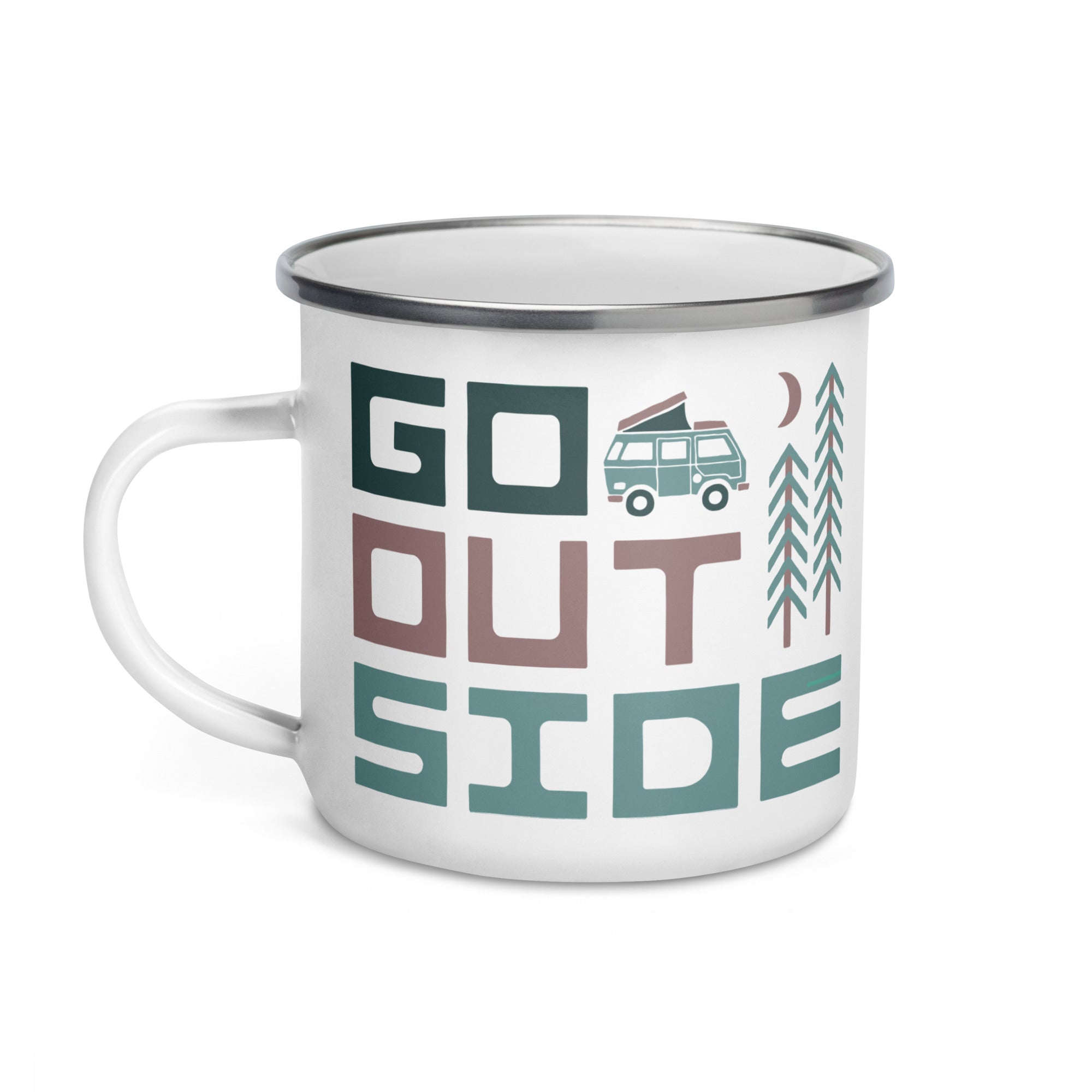 Go Outside Enamel Mug - OVERLANDERS Outfitter