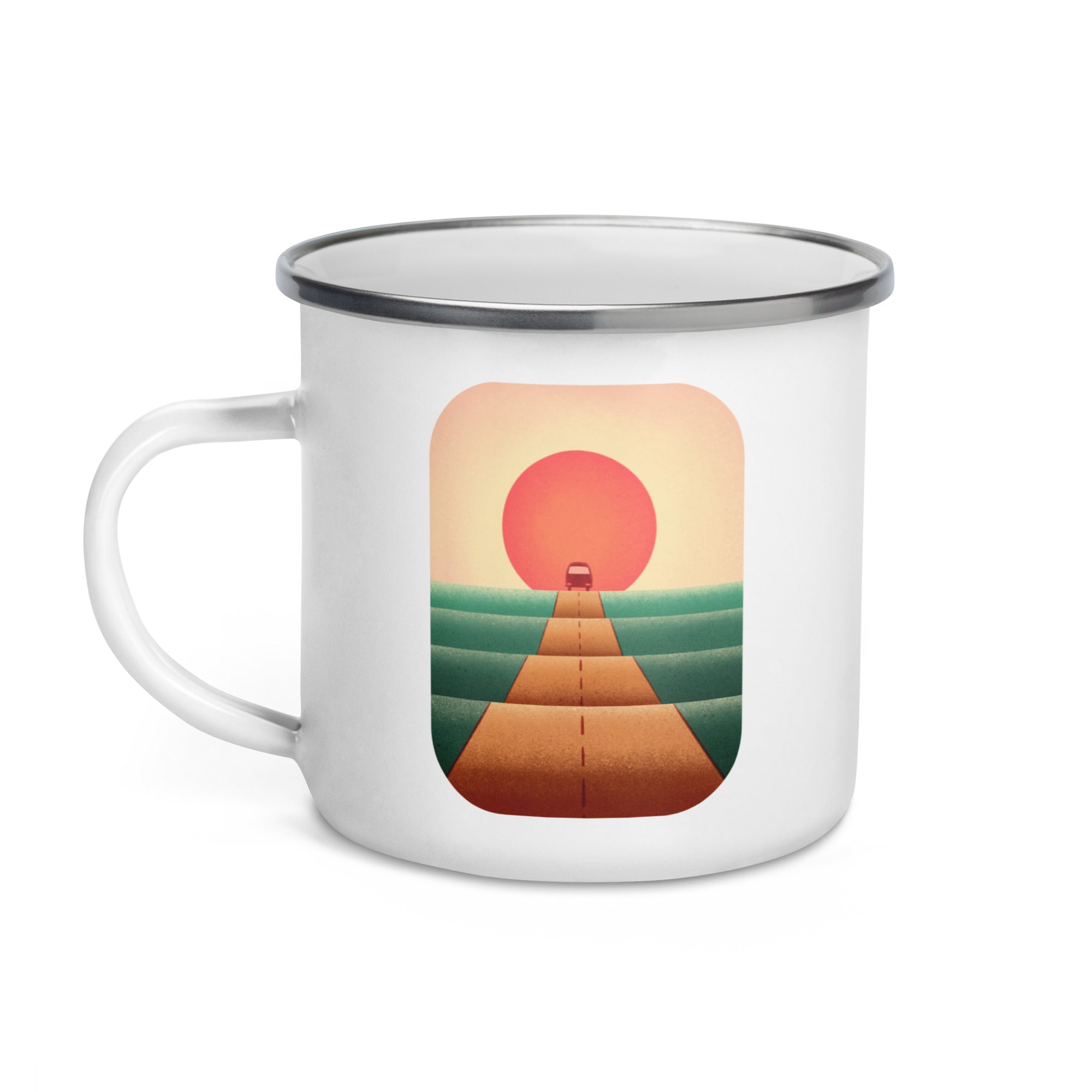 Sunset Road Enamel Mug - OVERLANDERS Outfitter
