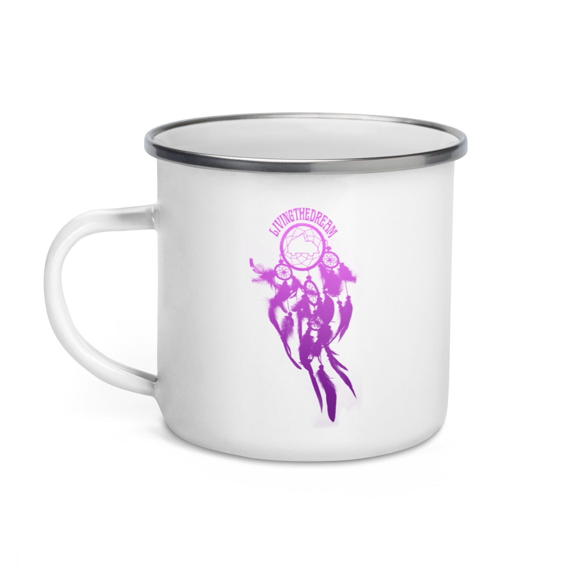 Living the Dream Catcher Enamel Mug - OVERLANDERS Outfitter