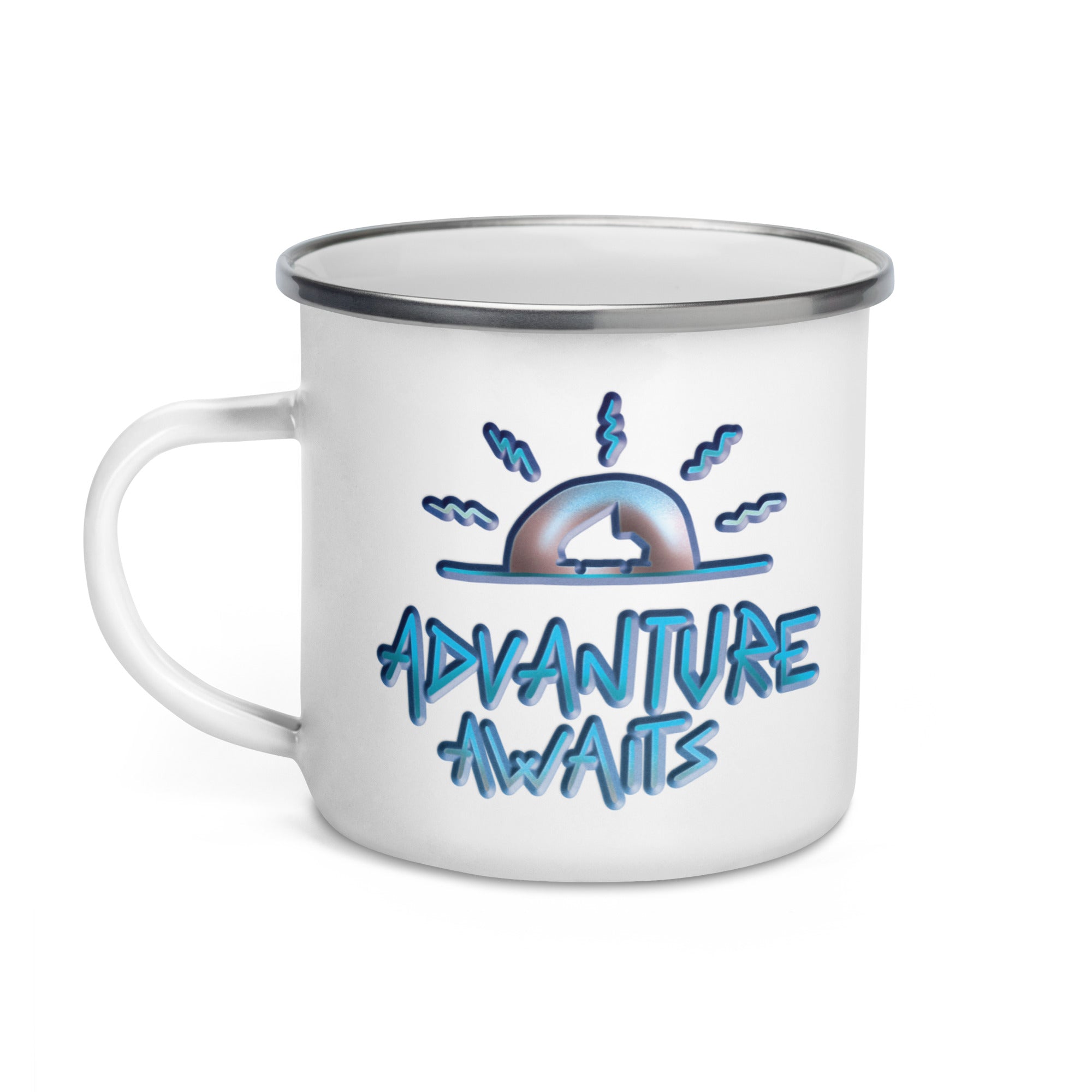 Advanture Awaits Enamel Mug - OVERLANDERS Outfitter
