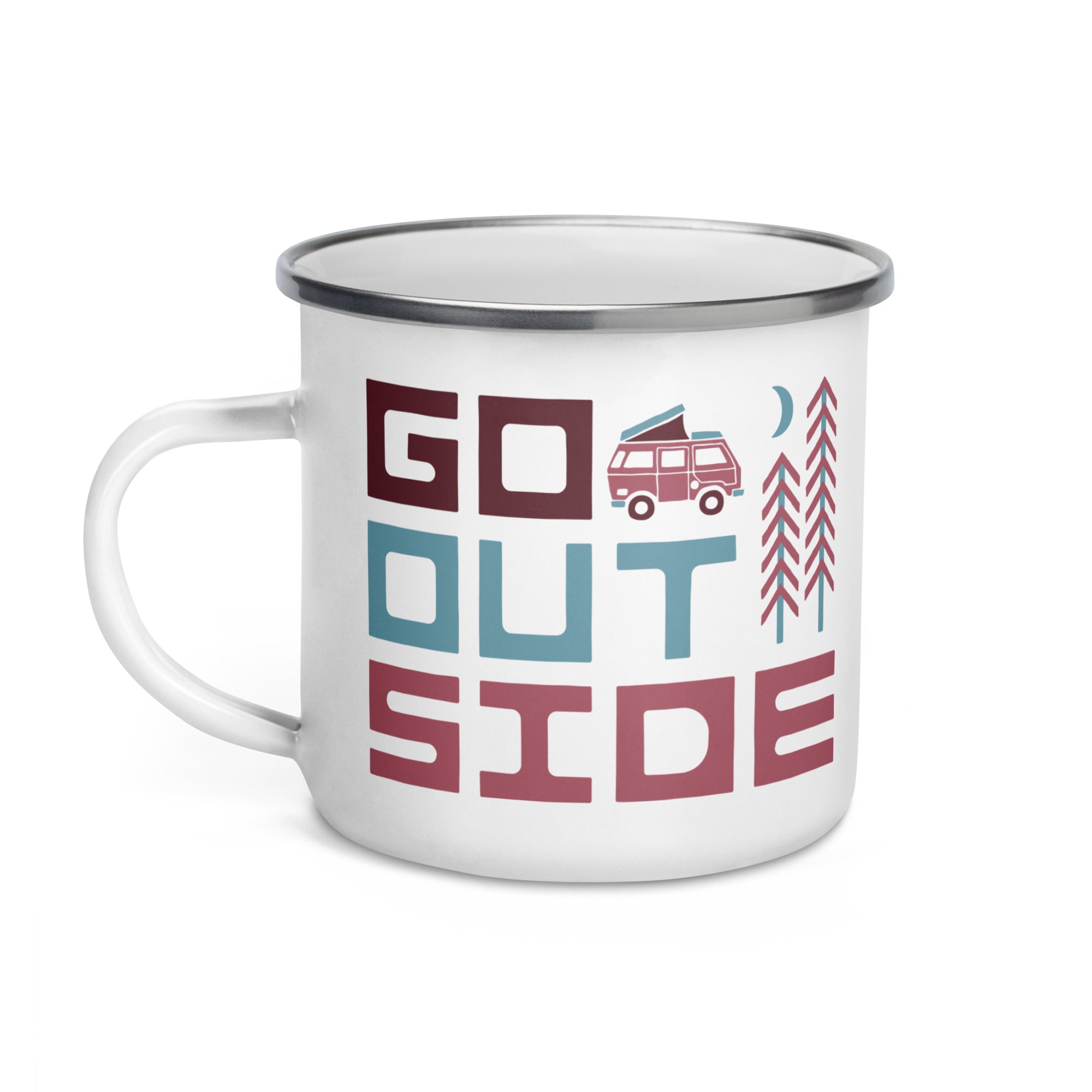 Go Outside Enamel Mug - OVERLANDERS Outfitter