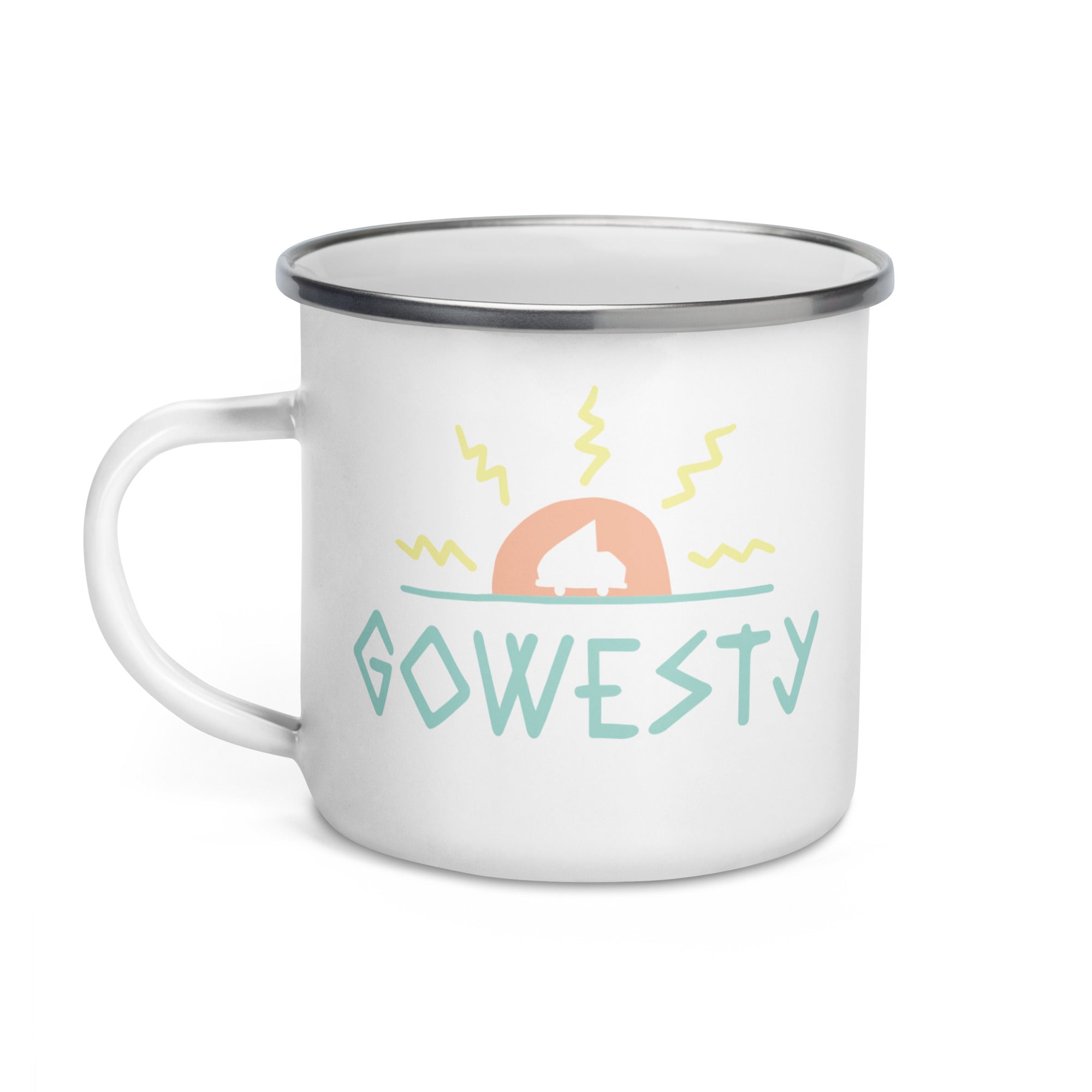 MAK GoWesty Logo Enamel Mug - OVERLANDERS Outfitter