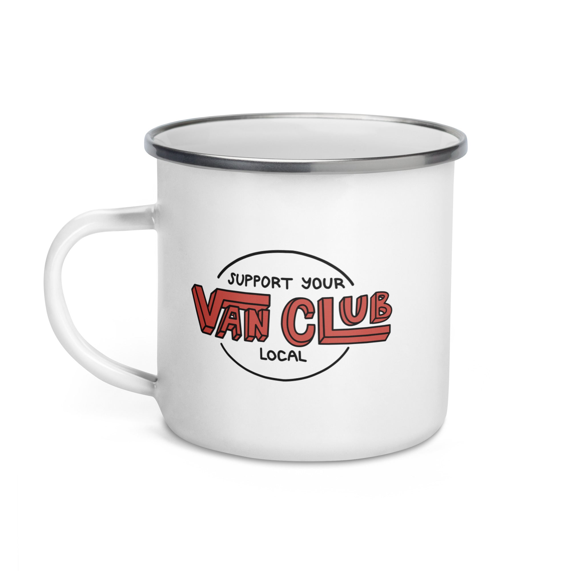 Support Your Local Van Club Enamel Mug - OVERLANDERS Outfitter