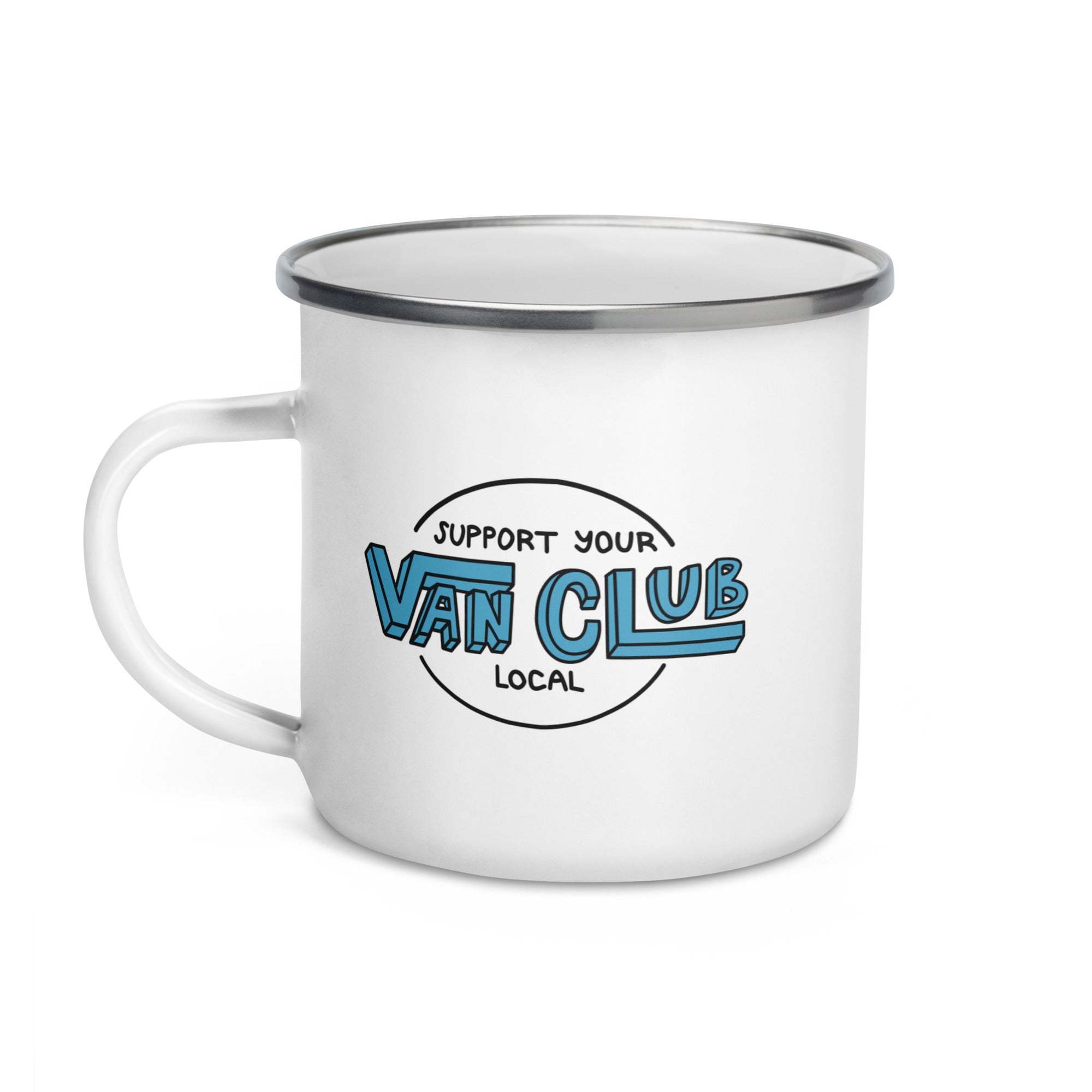 Support Your Local Van Club Enamel Mug - OVERLANDERS Outfitter