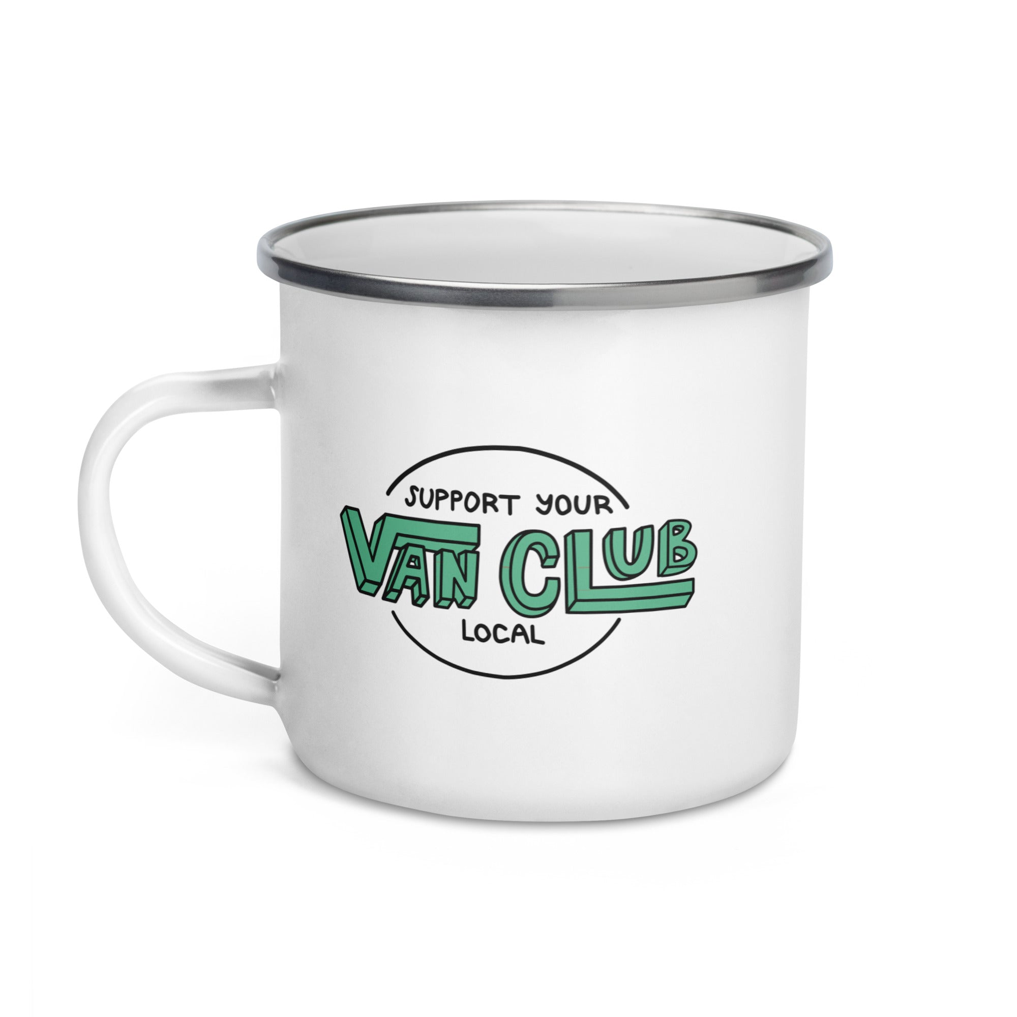 Support Your Local Van Club Enamel Mug - OVERLANDERS Outfitter