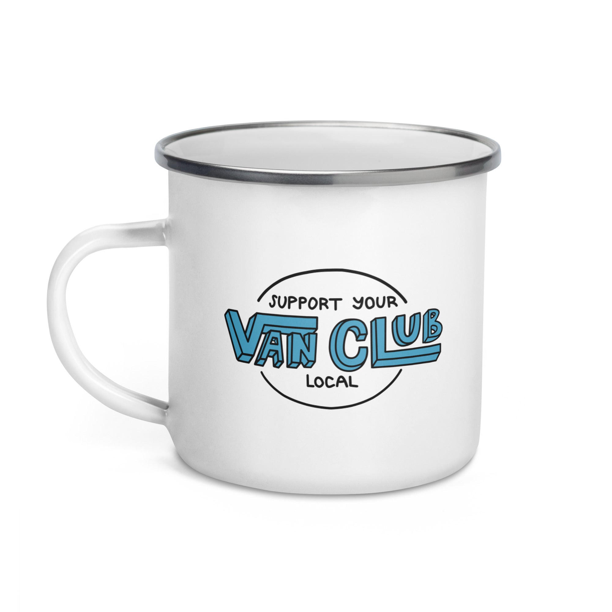Support Your Local Van Club Enamel Mug - OVERLANDERS Outfitter