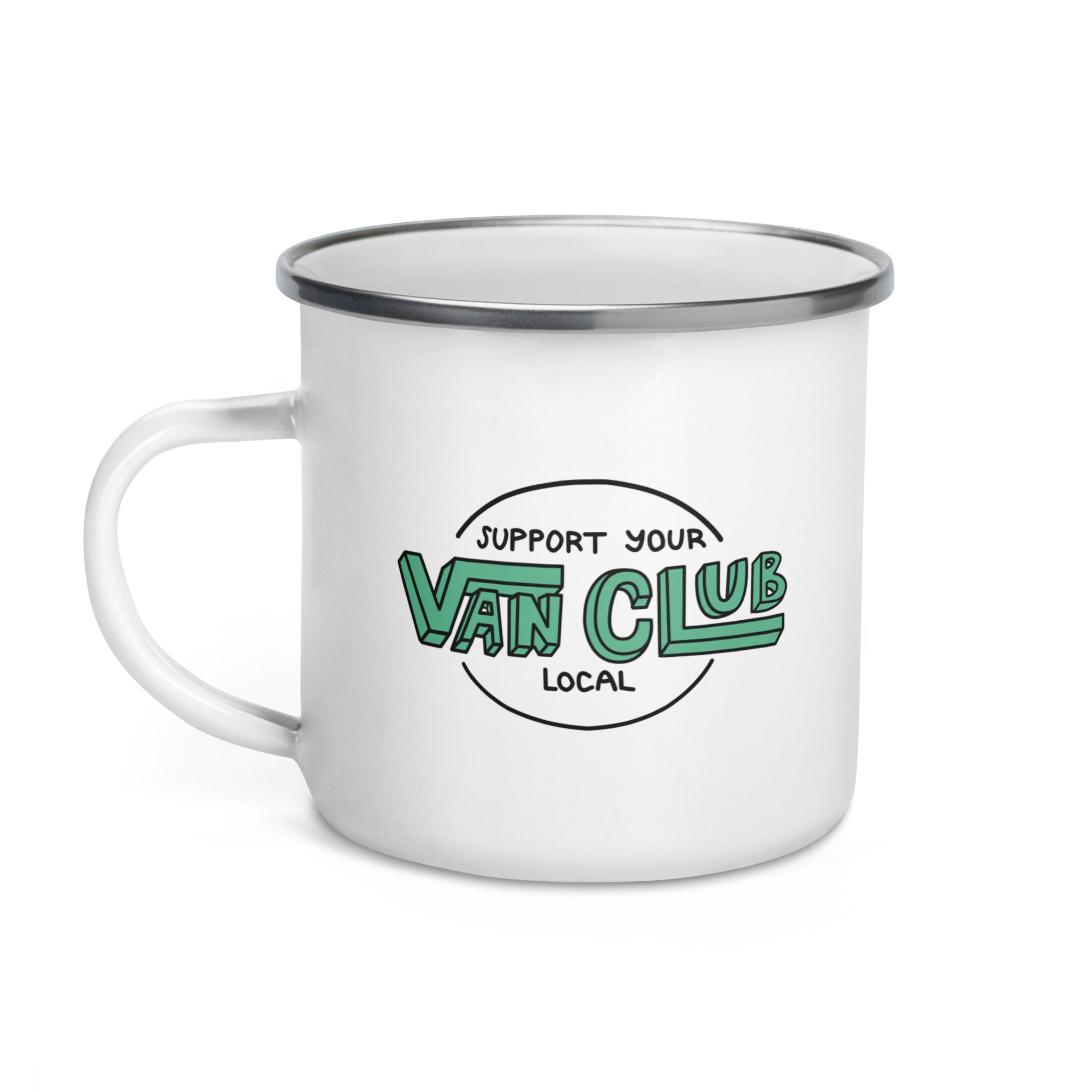 Support Your Local Van Club Enamel Mug - OVERLANDERS Outfitter