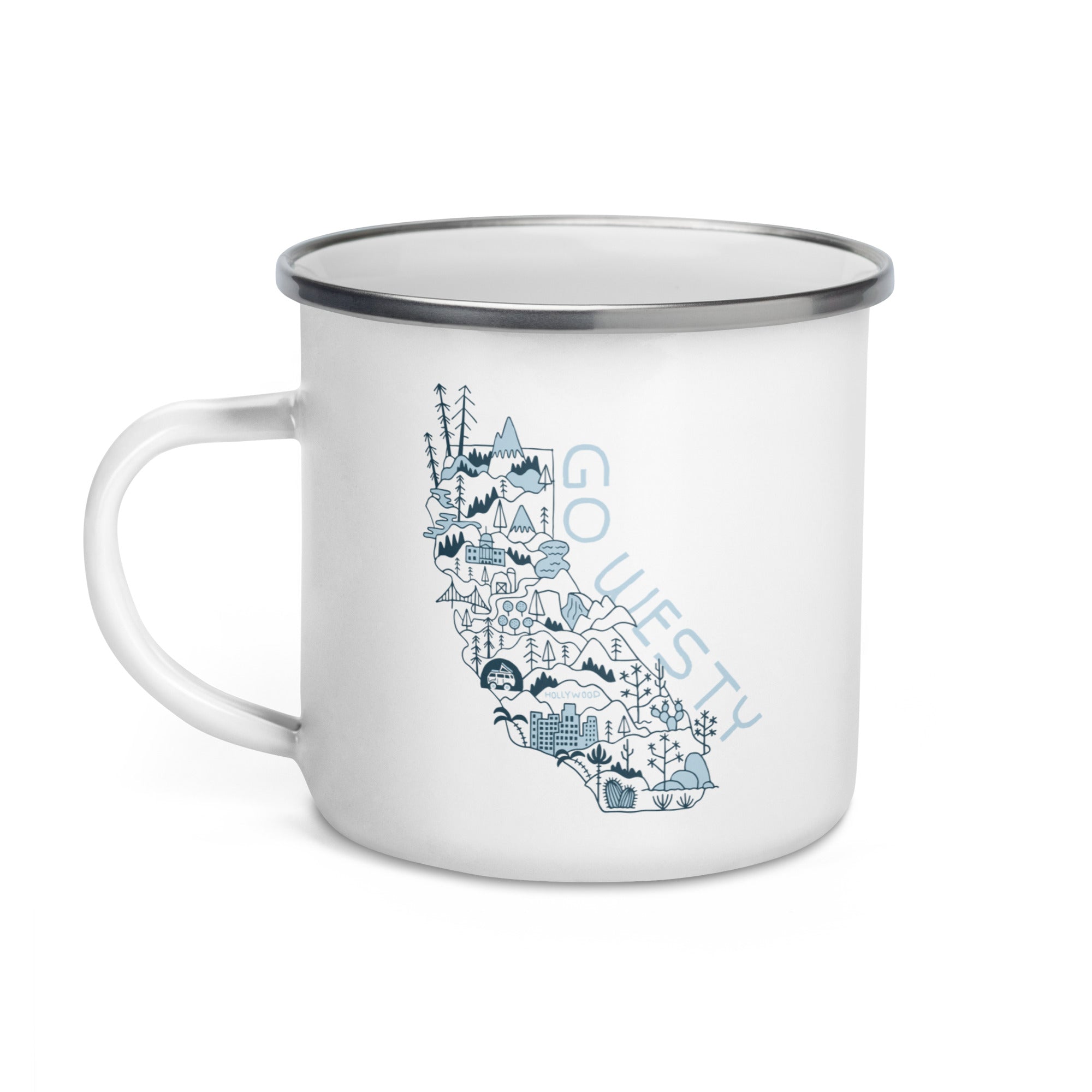 Golden State Westy Enamel Mug - OVERLANDERS Outfitter
