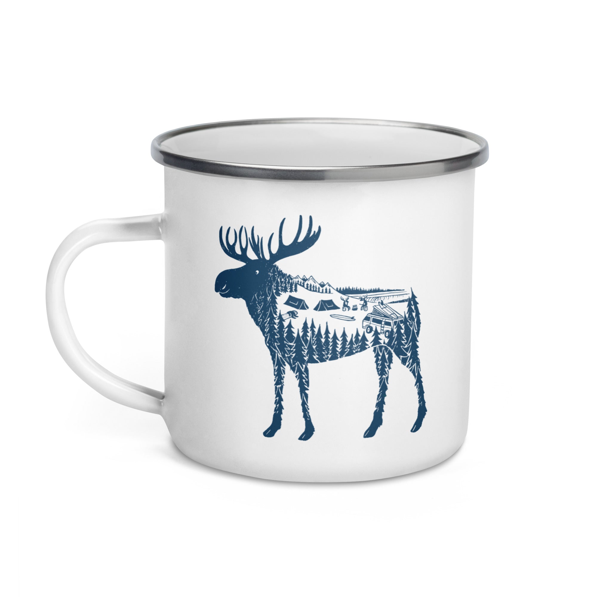 Moose Meet-Up Enamel Mug - OVERLANDERS Outfitter