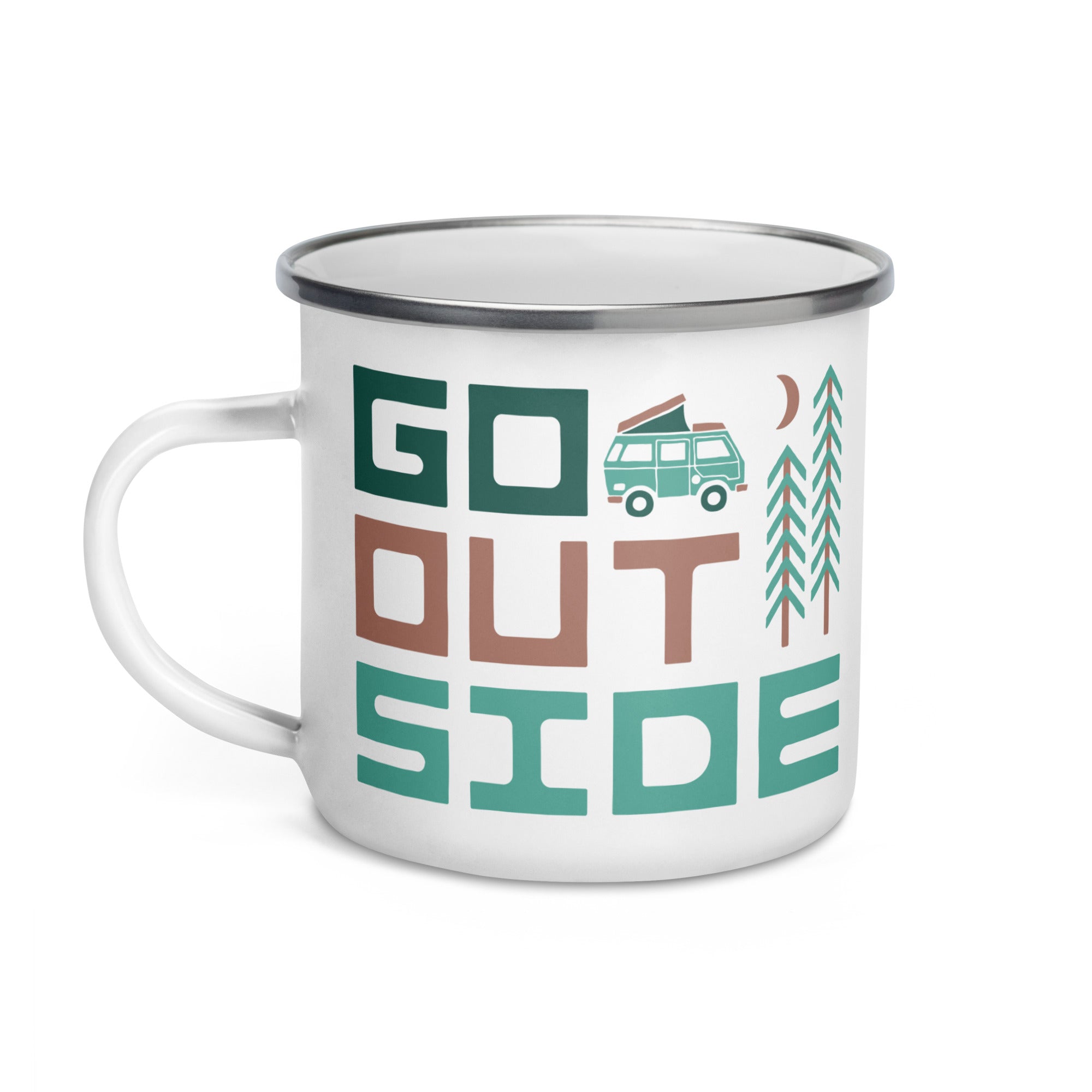 Go Outside Enamel Mug - OVERLANDERS Outfitter