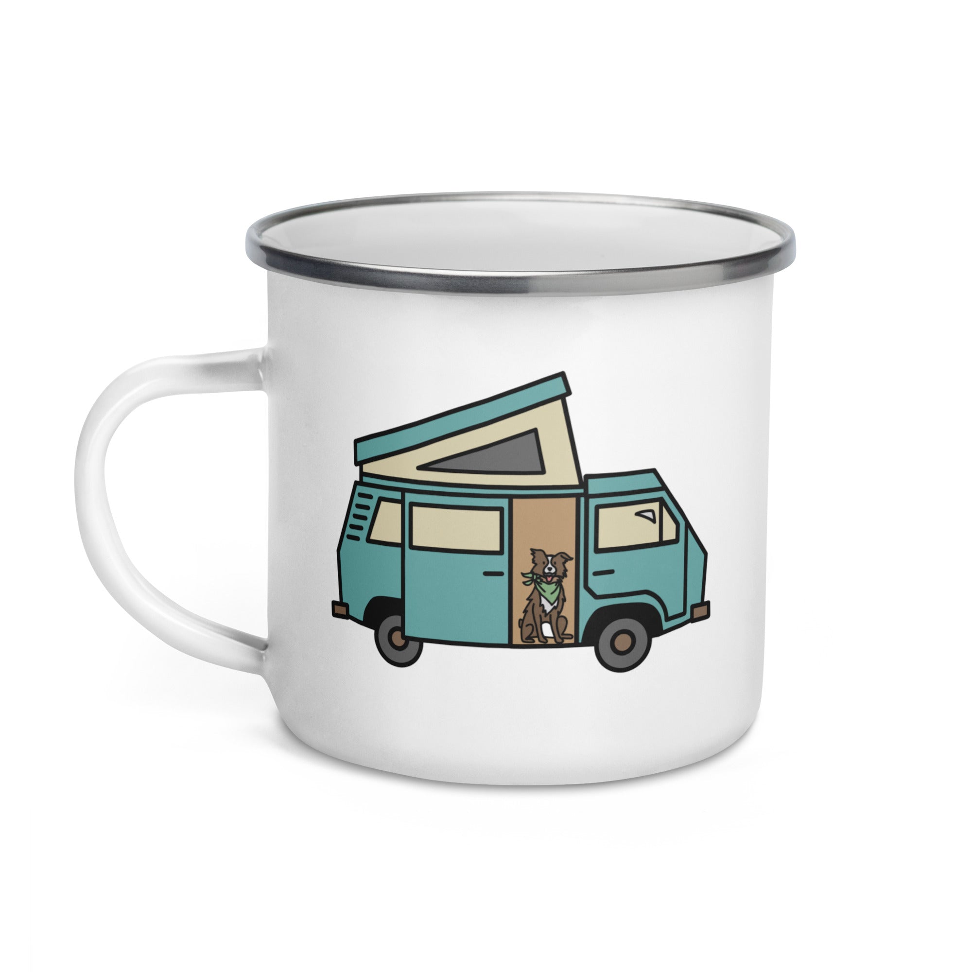 Dog in Van Enamel Mug - OVERLANDERS Outfitter