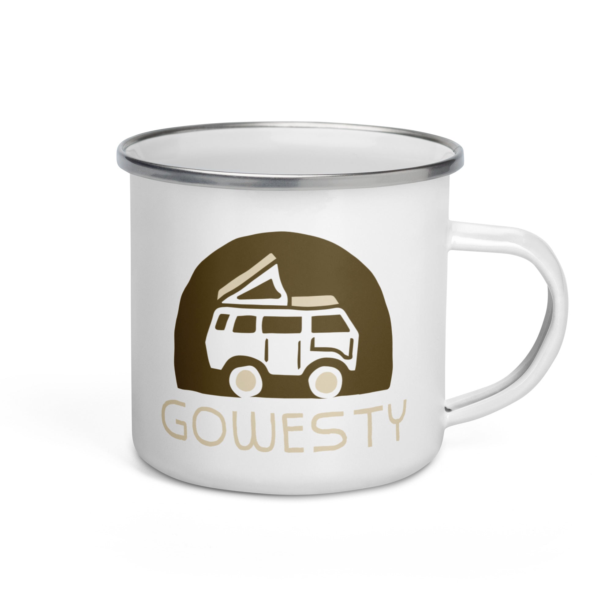 Rollyn GoWesty Logo Enamel Mug - OVERLANDERS Outfitter