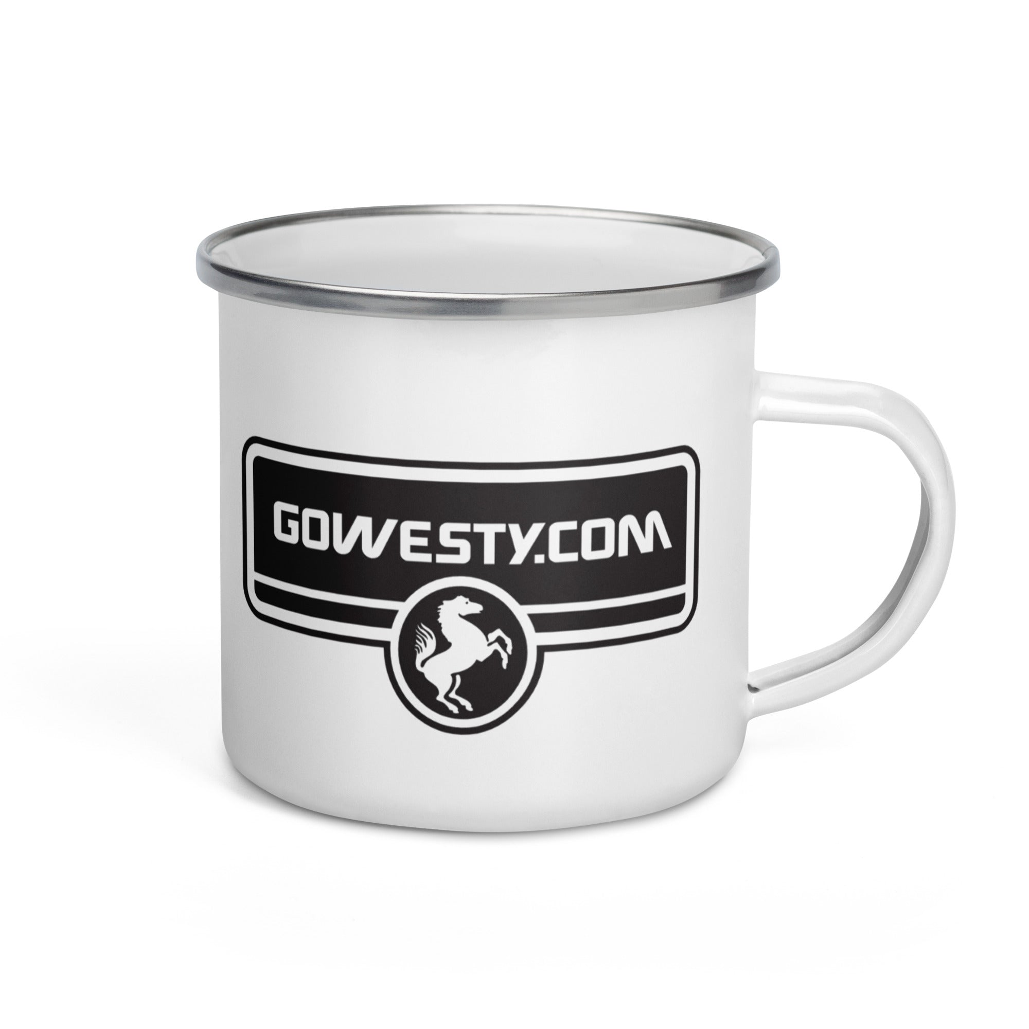 GoWesty Horse Logo Enamel Mug - OVERLANDERS Outfitter