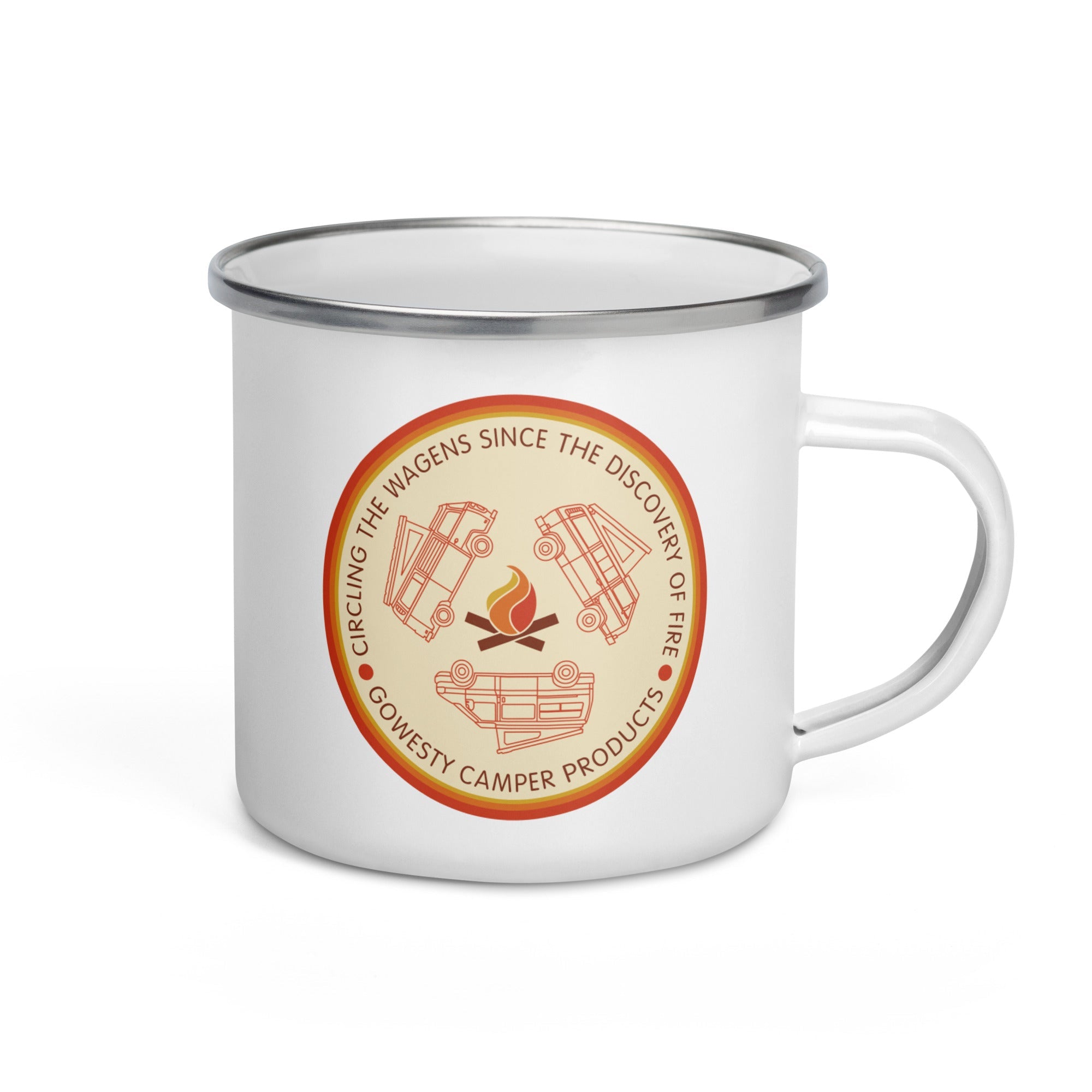 Circle the Wagens Enamel Mug - OVERLANDERS Outfitter