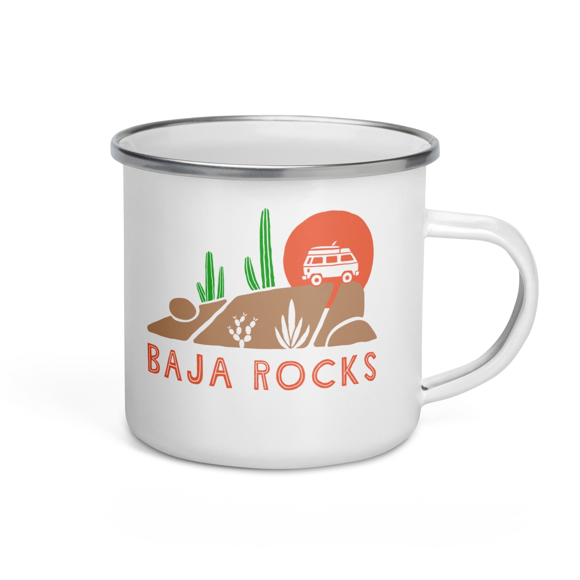Baja Rocks Enamel Mug - OVERLANDERS Outfitter
