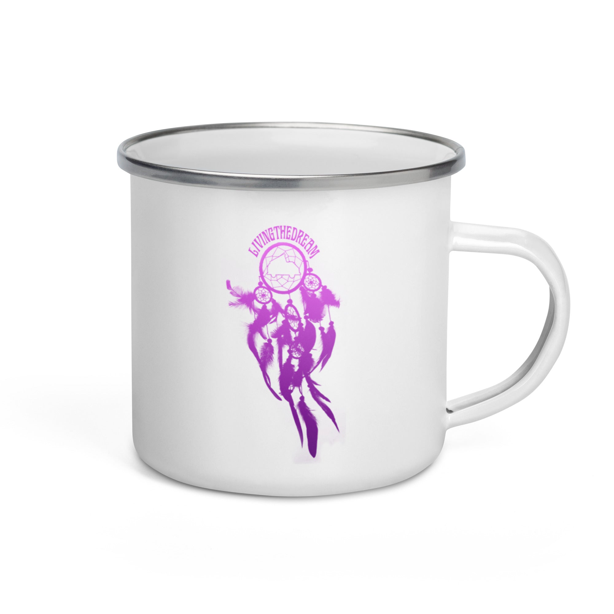 Living the Dream Catcher Enamel Mug - OVERLANDERS Outfitter
