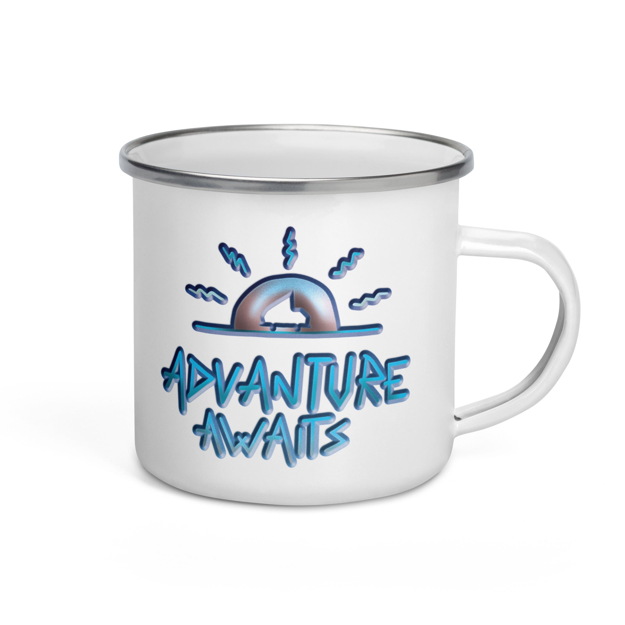 Advanture Awaits Enamel Mug - OVERLANDERS Outfitter