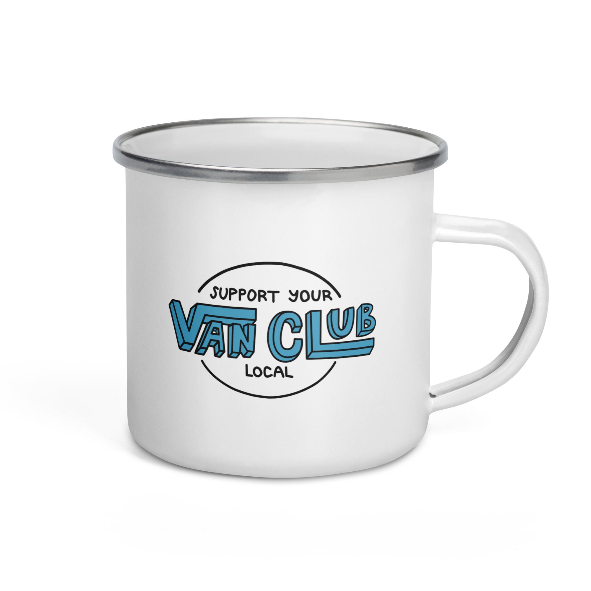 Support Your Local Van Club Enamel Mug - OVERLANDERS Outfitter
