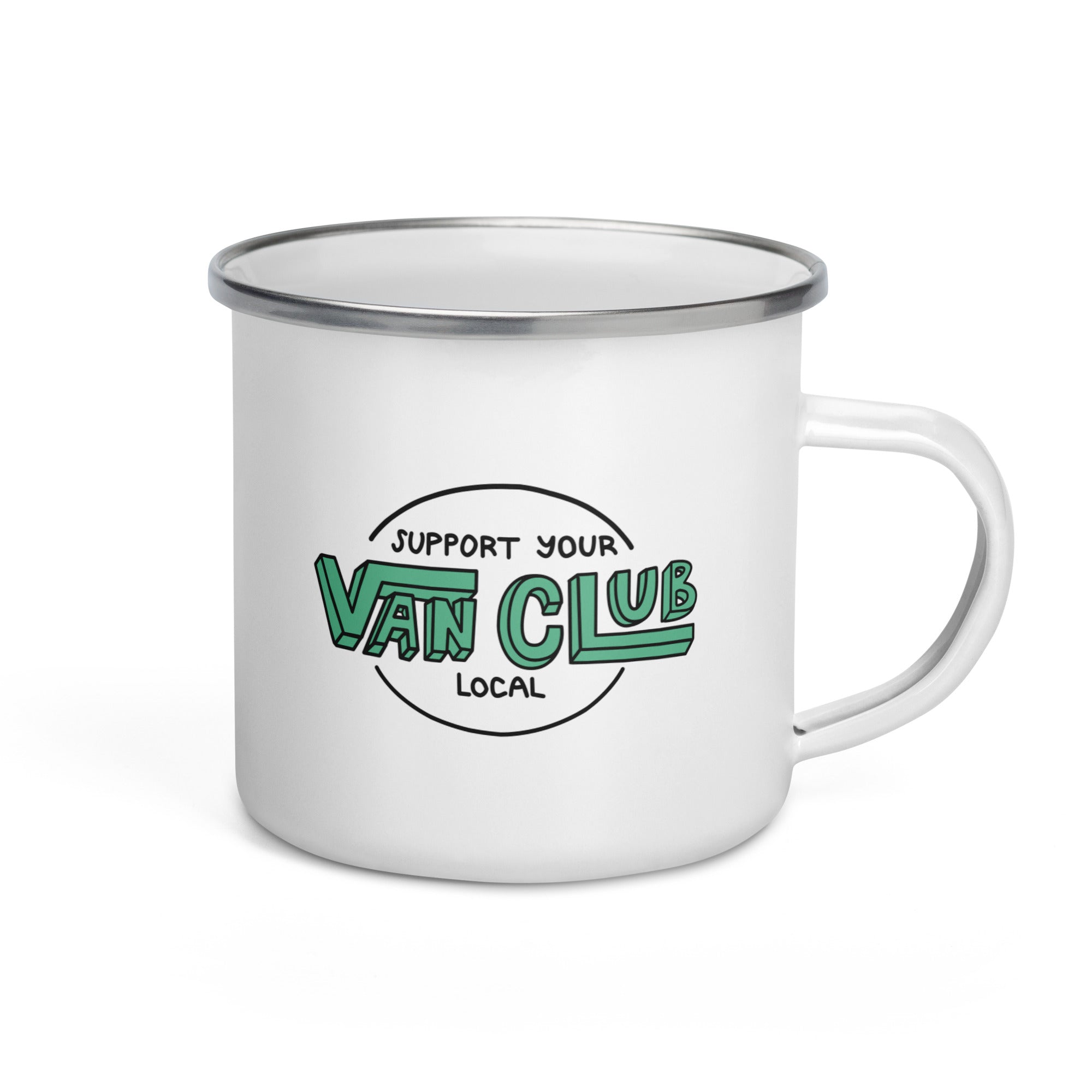 Support Your Local Van Club Enamel Mug - OVERLANDERS Outfitter