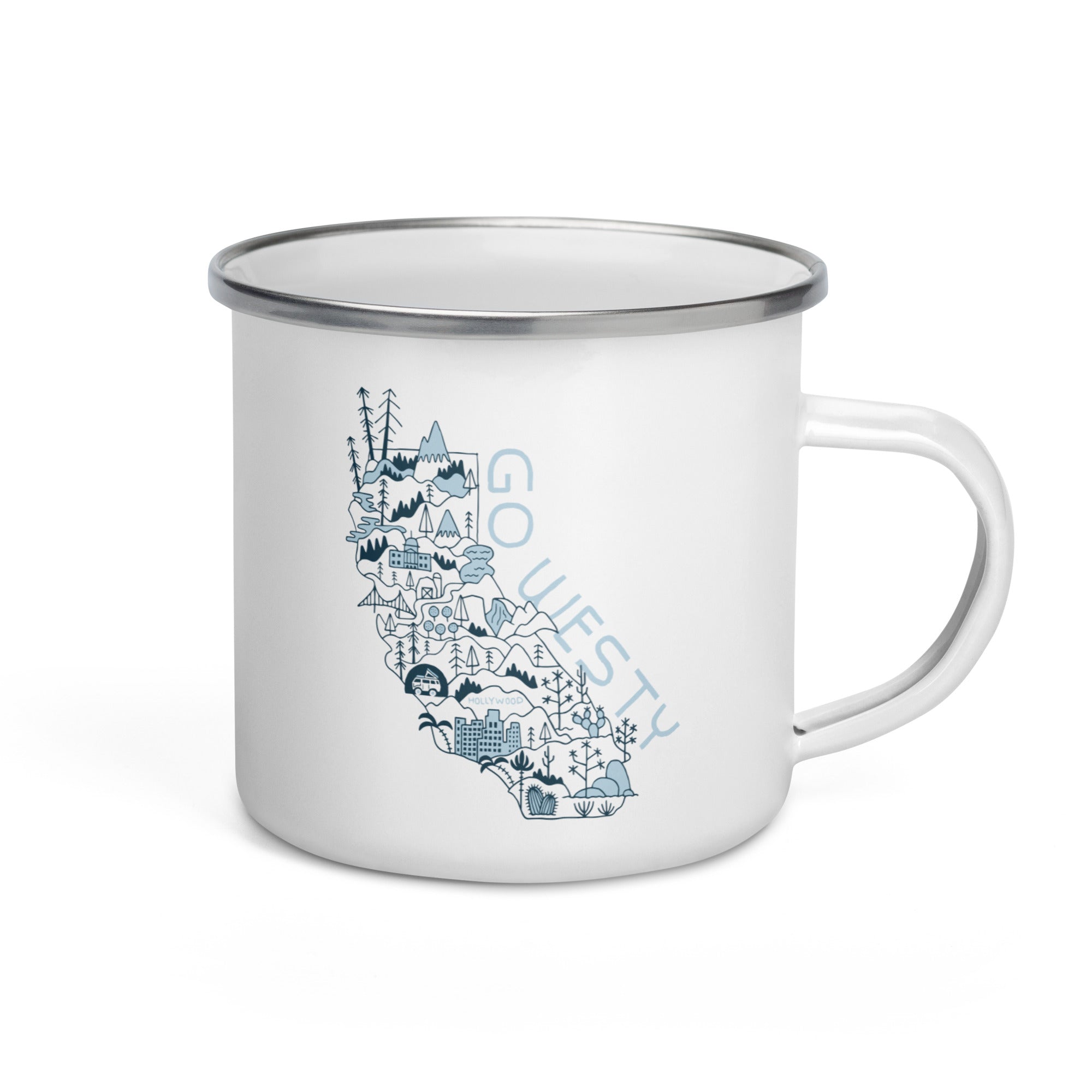 Golden State Westy Enamel Mug - OVERLANDERS Outfitter
